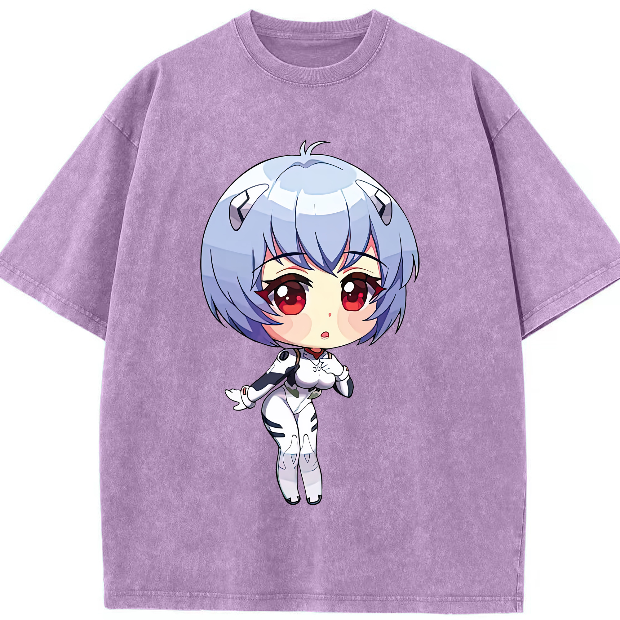 （画像用） EVA 新世紀エヴァンゲリオン 綿100% ヴィンテージ風 半袖Tシャツ（フロントプリント）