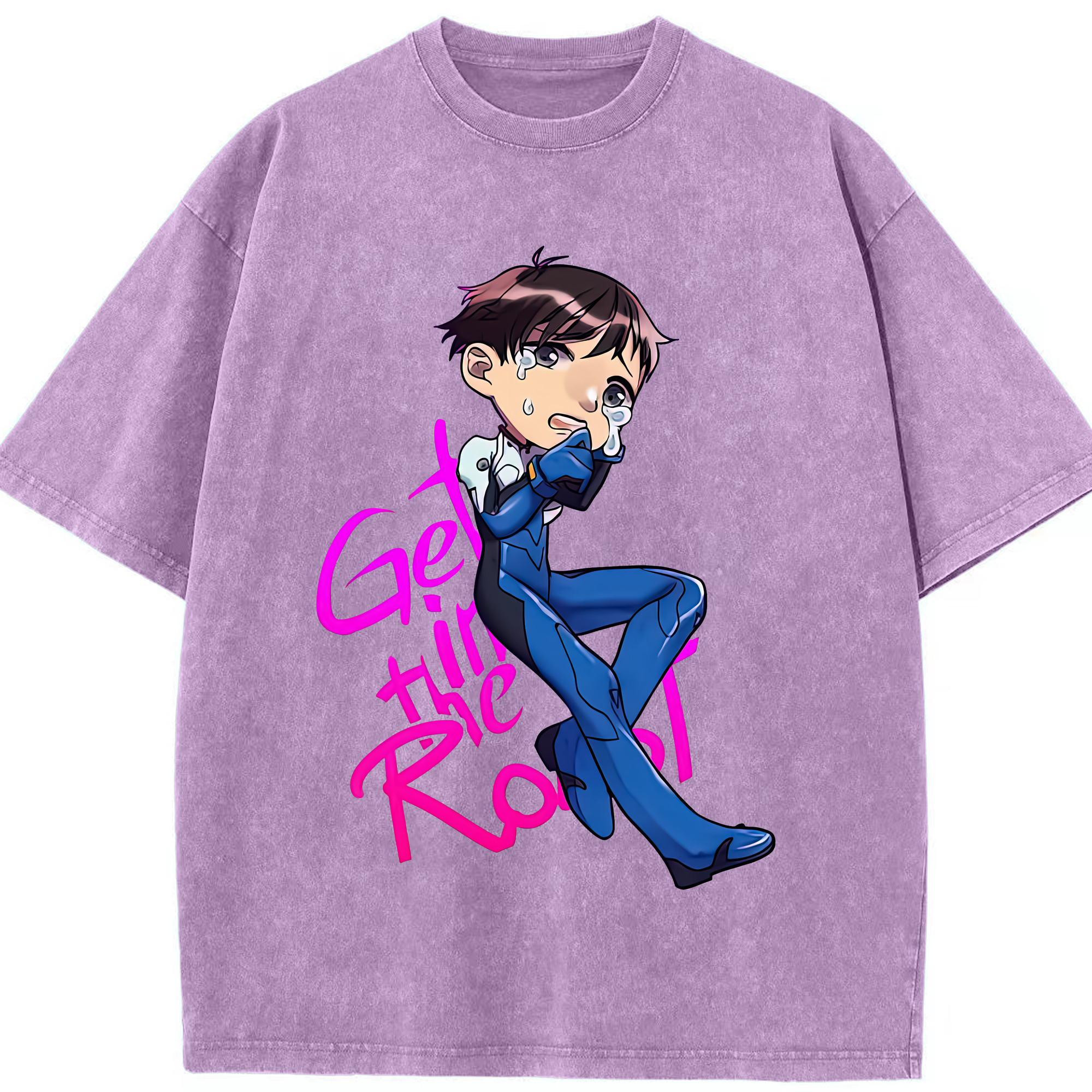 （画像用） EVA 新世紀エヴァンゲリオン 綿100% ヴィンテージ風 半袖Tシャツ（フロントプリント）