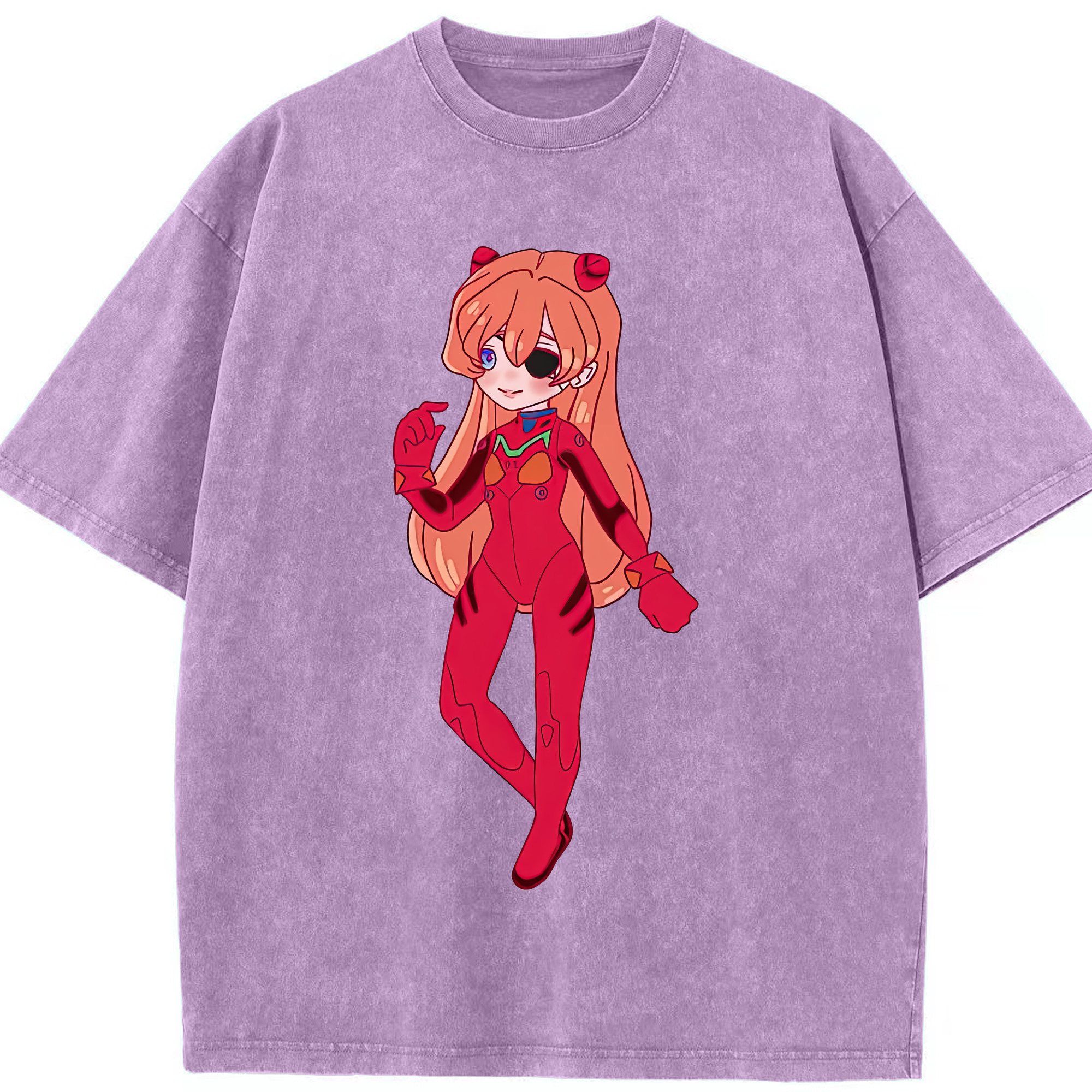 （画像用） EVA 新世紀エヴァンゲリオン 綿100% ヴィンテージ風 半袖Tシャツ（フロントプリント）