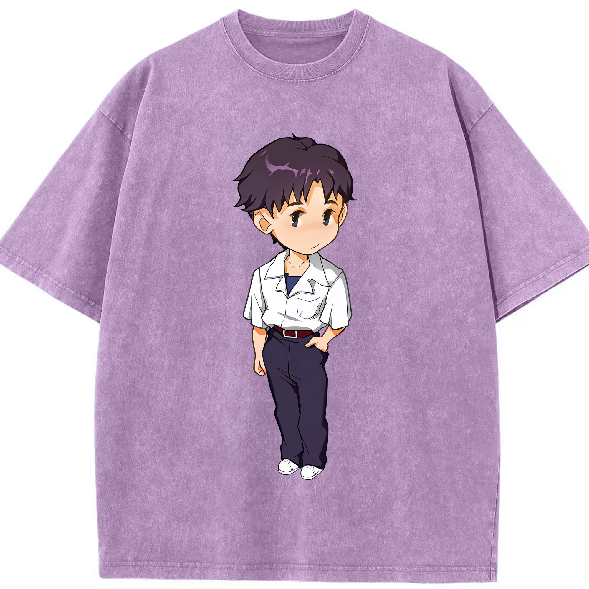 （画像用） EVA 新世紀エヴァンゲリオン 綿100% ヴィンテージ風 半袖Tシャツ（フロントプリント）