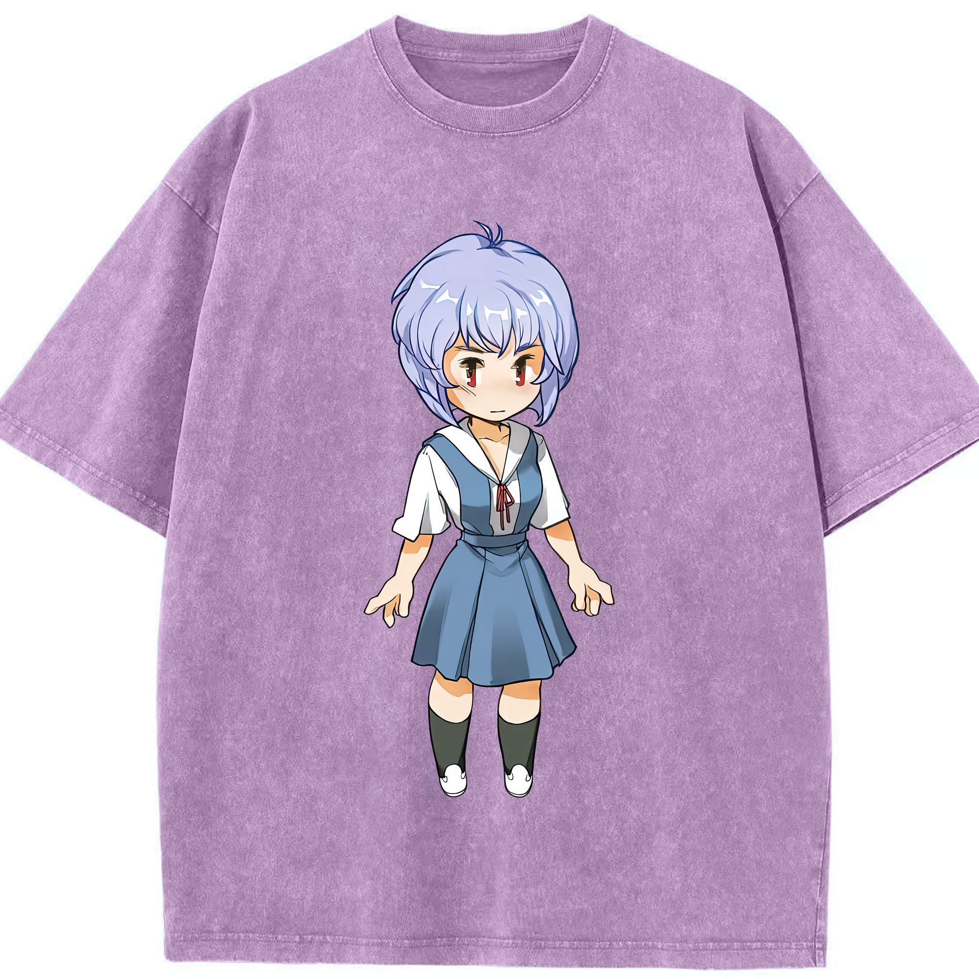 （画像用） EVA 新世紀エヴァンゲリオン 綿100% ヴィンテージ風 半袖Tシャツ（フロントプリント）