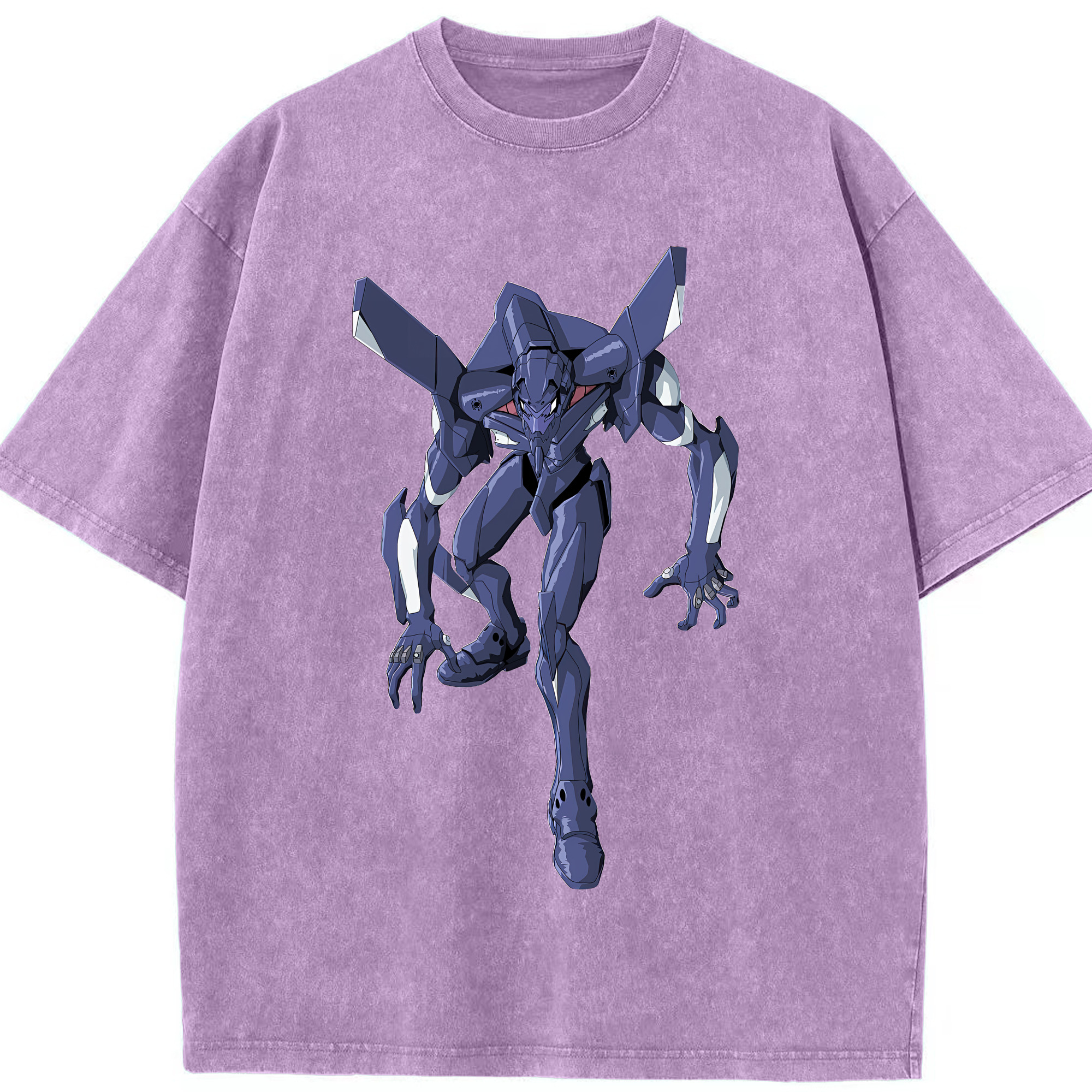 （画像用） EVA 新世紀エヴァンゲリオン 綿100% ヴィンテージ風 半袖Tシャツ（フロントプリント）