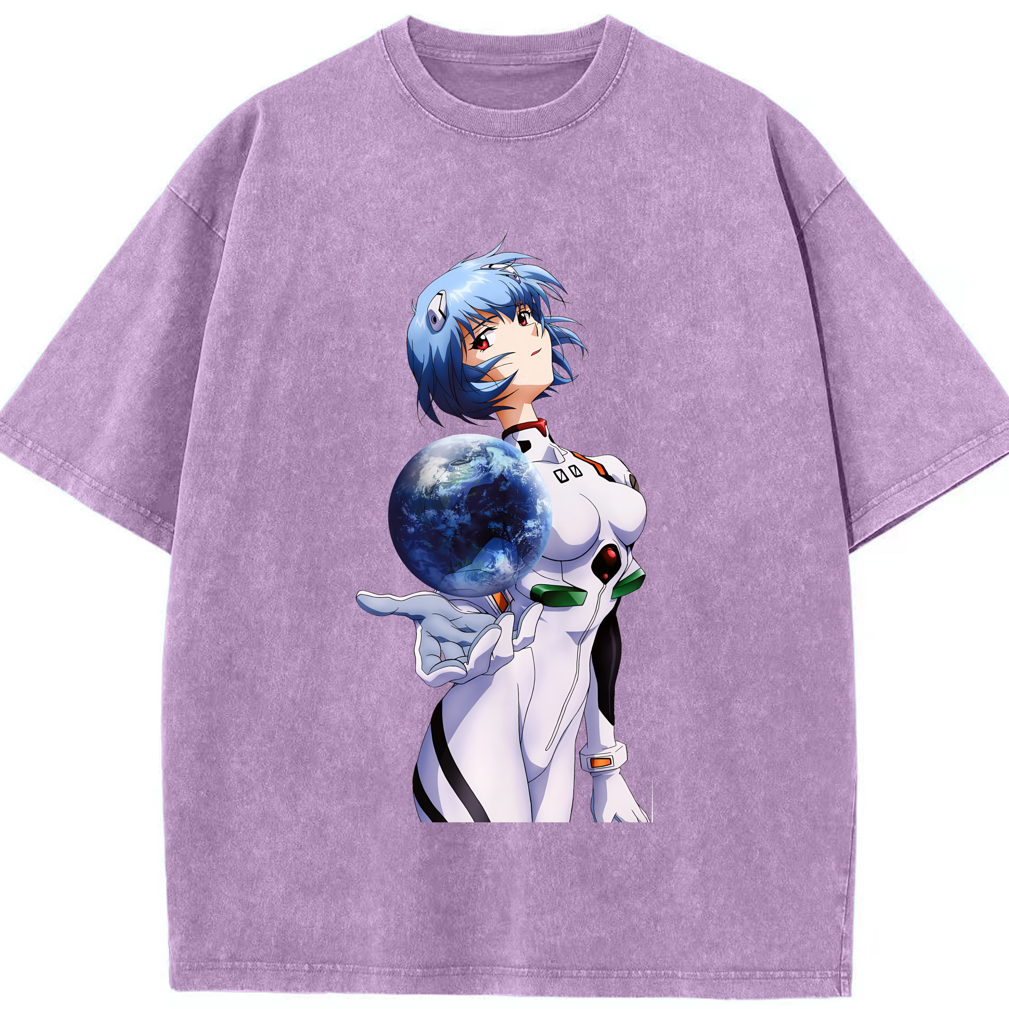 （画像用） EVA 新世紀エヴァンゲリオン 綿100% ヴィンテージ風 半袖Tシャツ（フロントプリント）