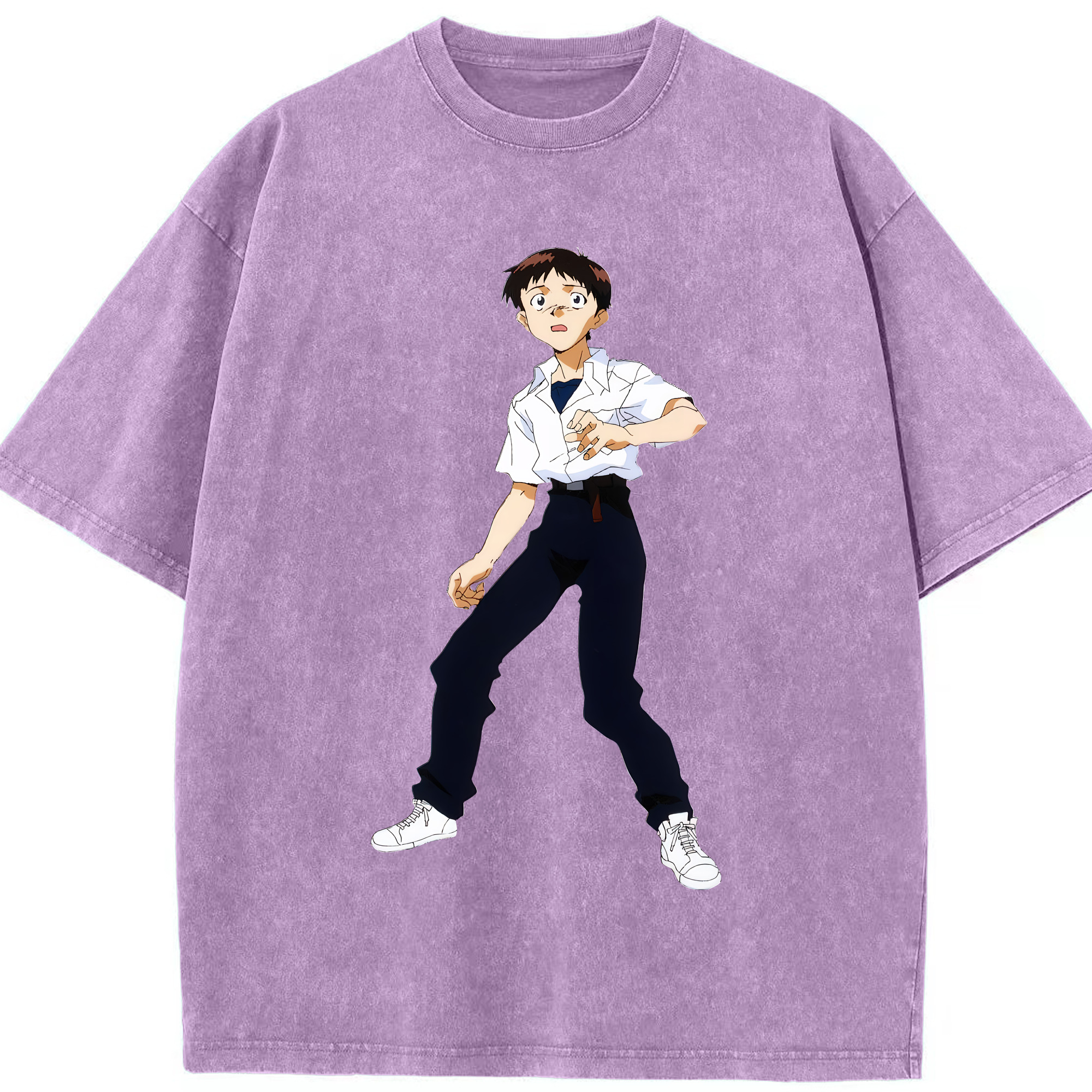 （画像用） EVA 新世紀エヴァンゲリオン 綿100% ヴィンテージ風 半袖Tシャツ（フロントプリント）
