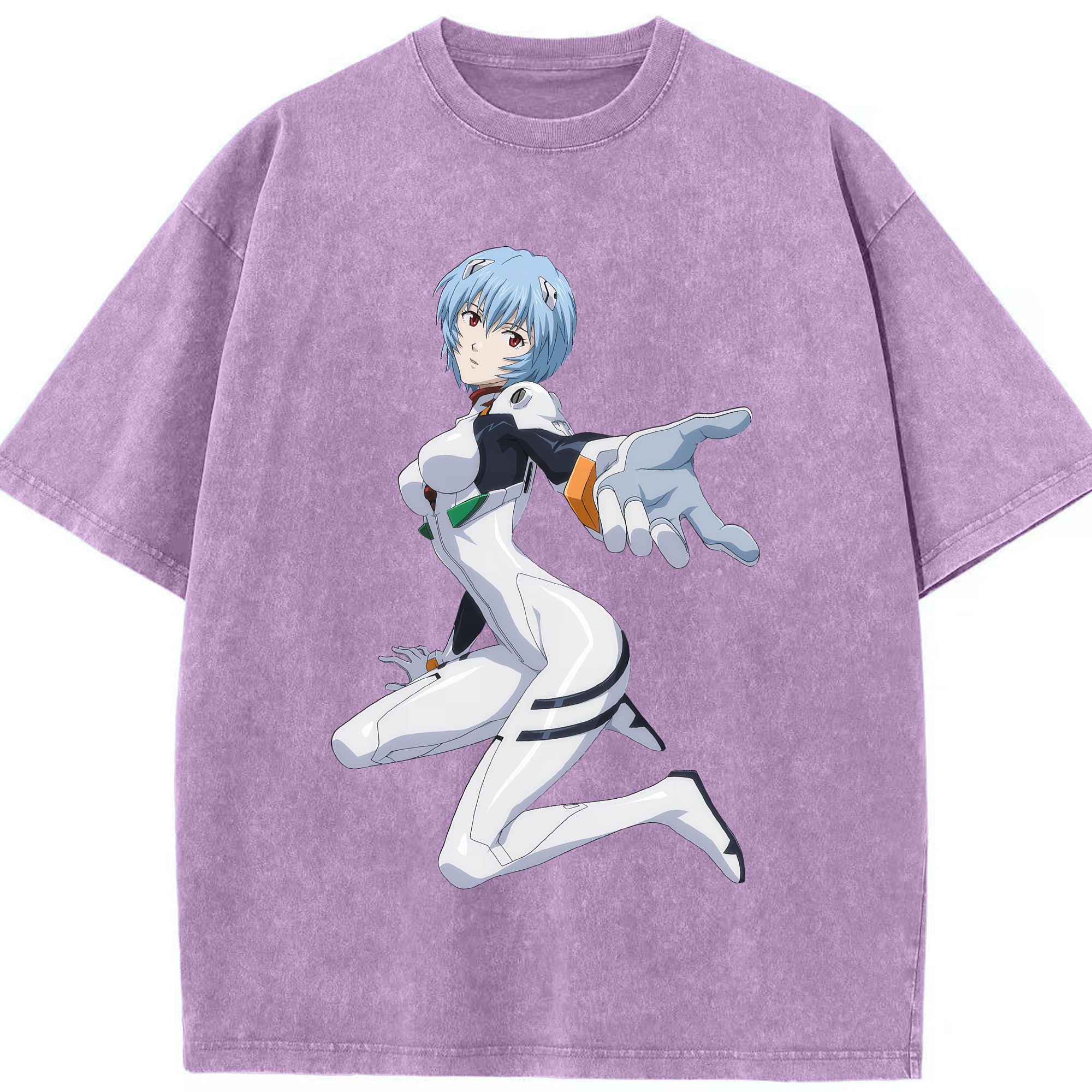 （画像用） EVA 新世紀エヴァンゲリオン 綿100% ヴィンテージ風 半袖Tシャツ（フロントプリント）