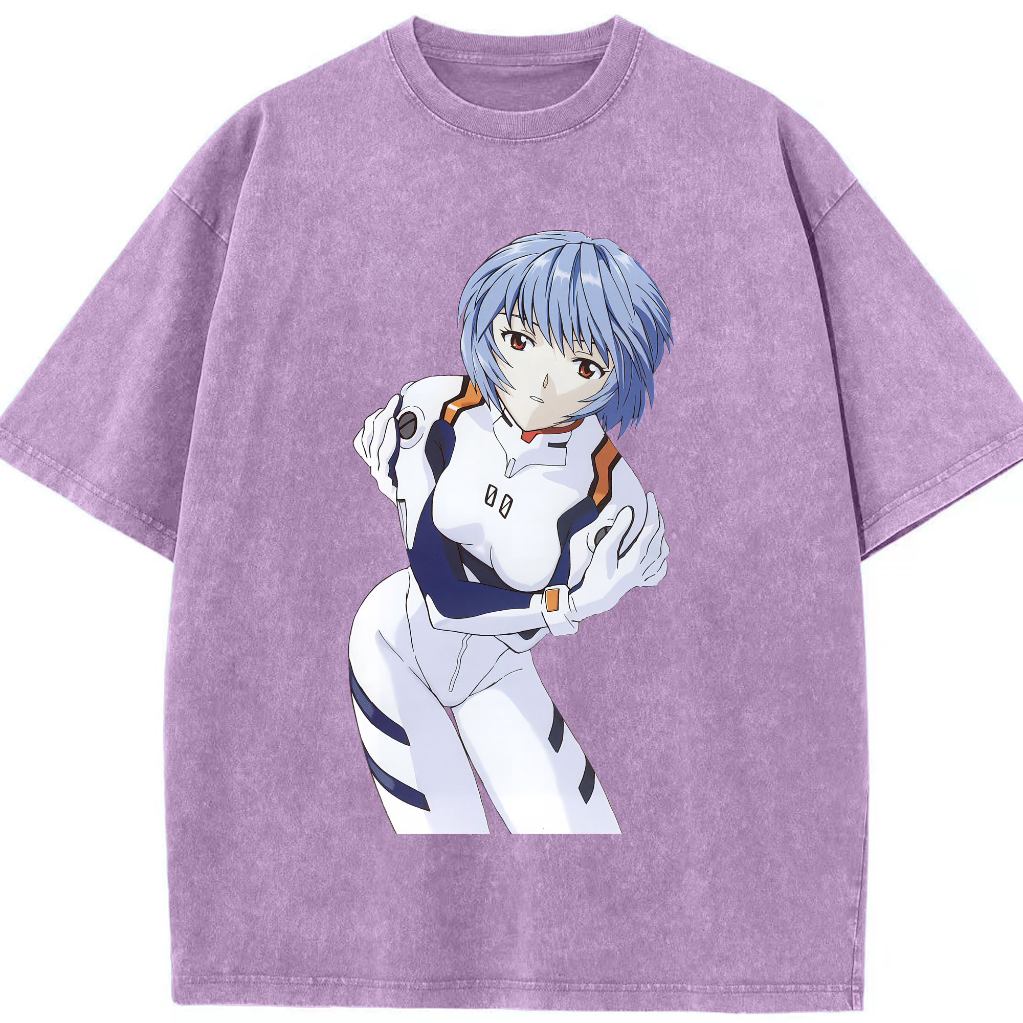 （画像用） EVA 新世紀エヴァンゲリオン 綿100% ヴィンテージ風 半袖Tシャツ（フロントプリント）