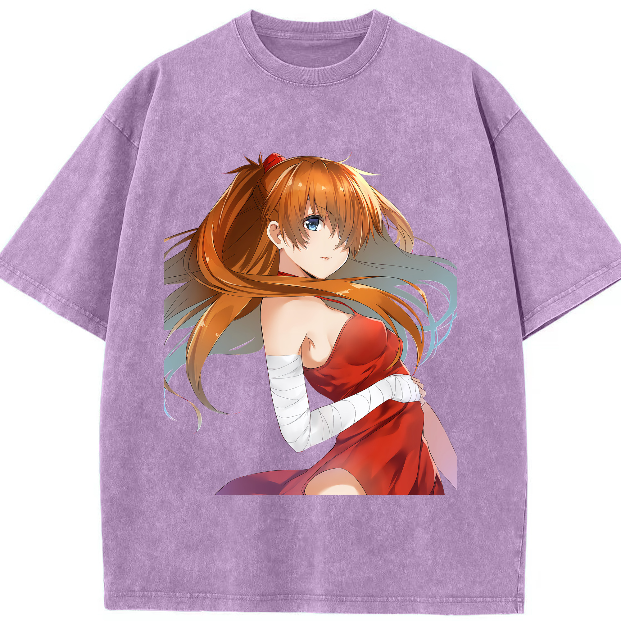 （画像用） EVA 新世紀エヴァンゲリオン 綿100% ヴィンテージ風 半袖Tシャツ（フロントプリント）