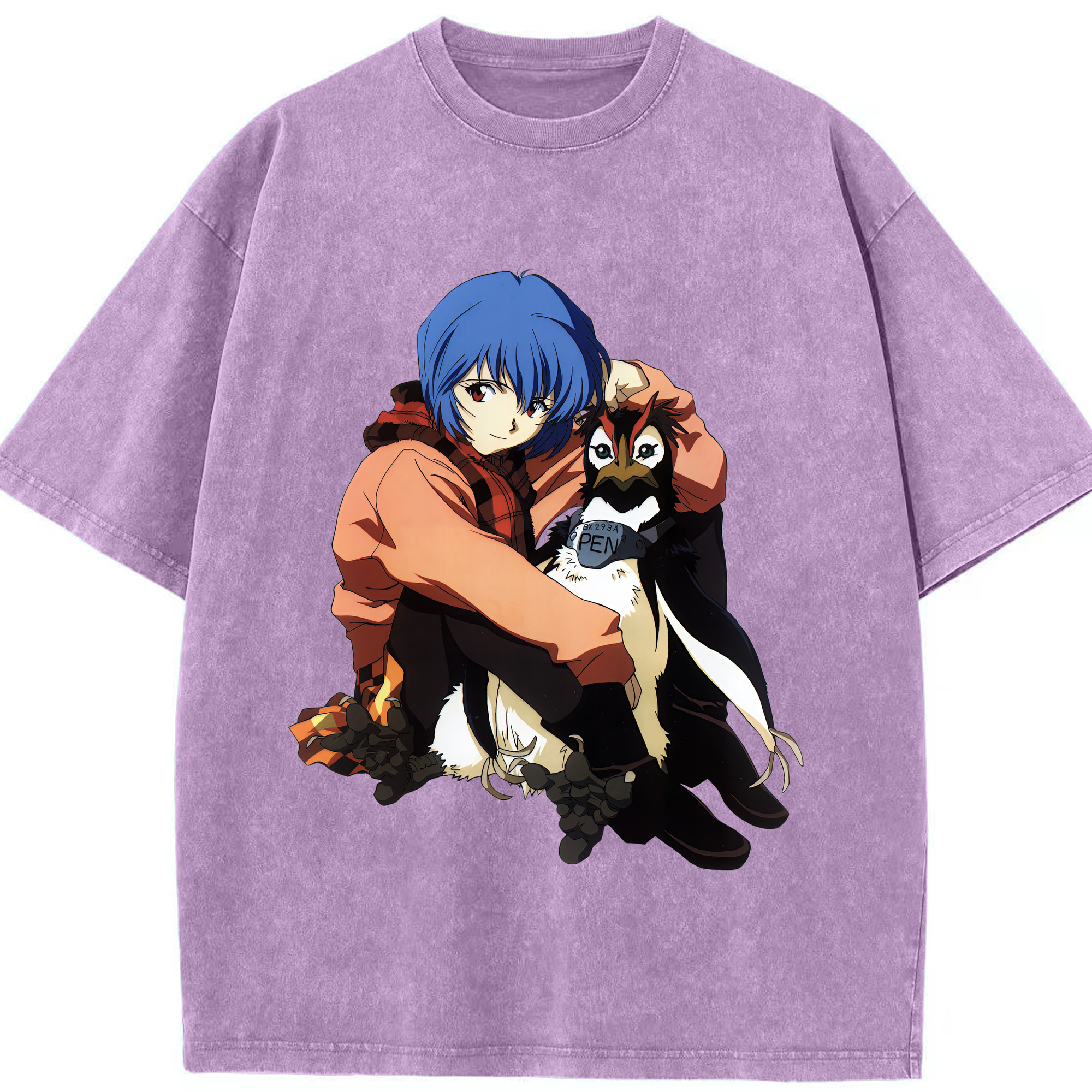 （画像用） EVA 新世紀エヴァンゲリオン 綿100% ヴィンテージ風 半袖Tシャツ（フロントプリント）