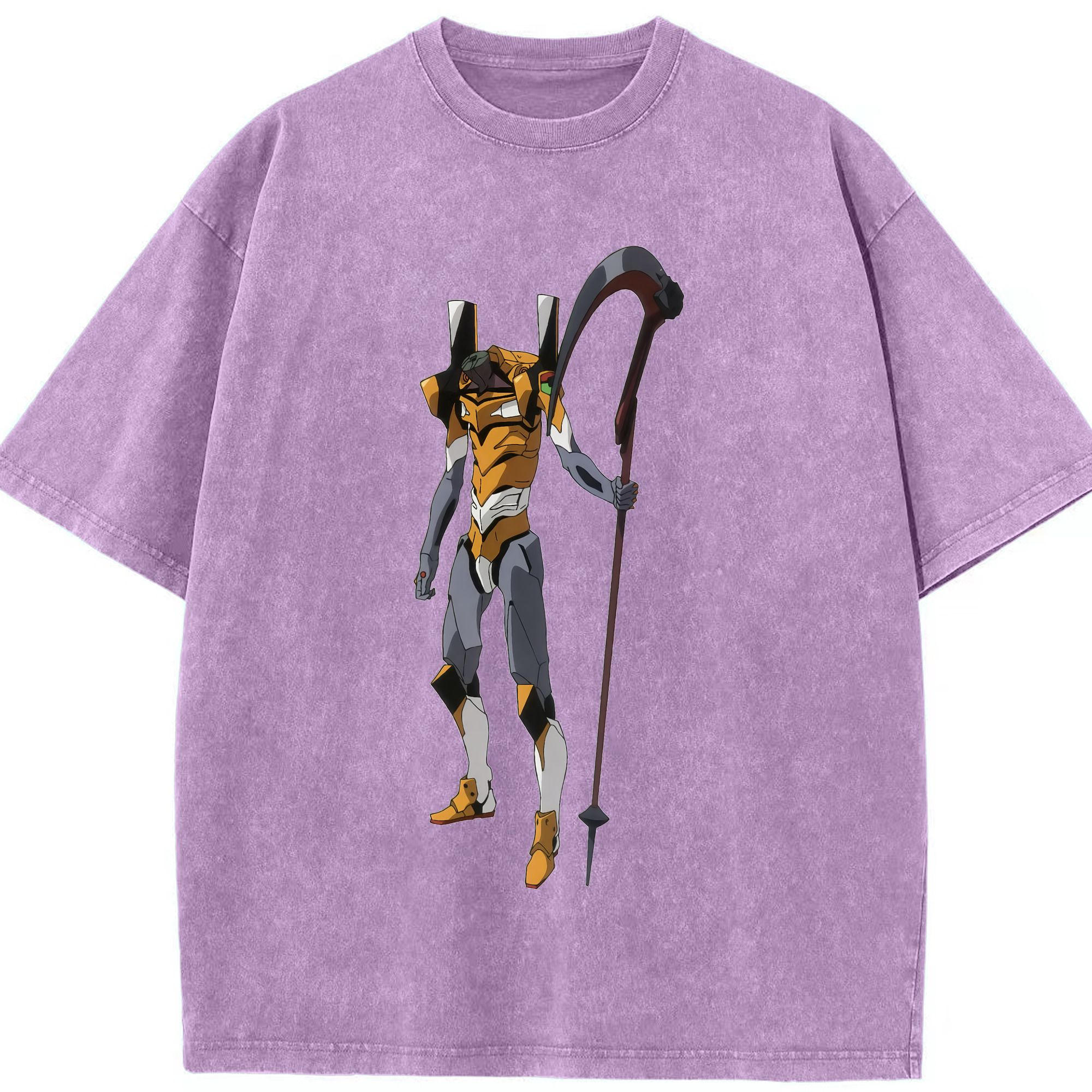 （画像用） EVA 新世紀エヴァンゲリオン 綿100% ヴィンテージ風 半袖Tシャツ（フロントプリント）