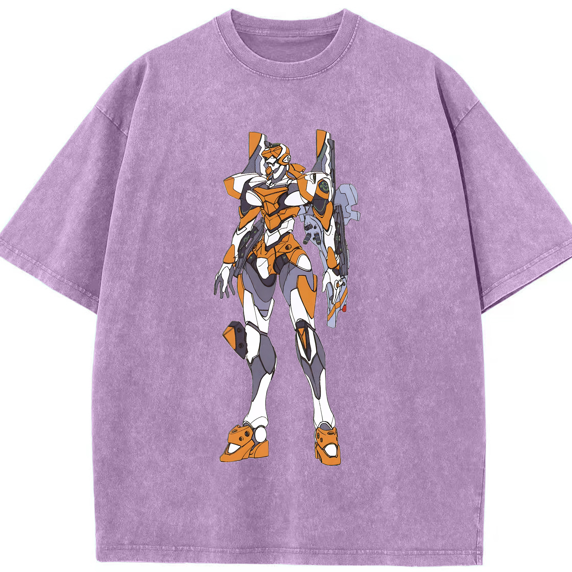 （画像用） EVA 新世紀エヴァンゲリオン 綿100% ヴィンテージ風 半袖Tシャツ（フロントプリント）