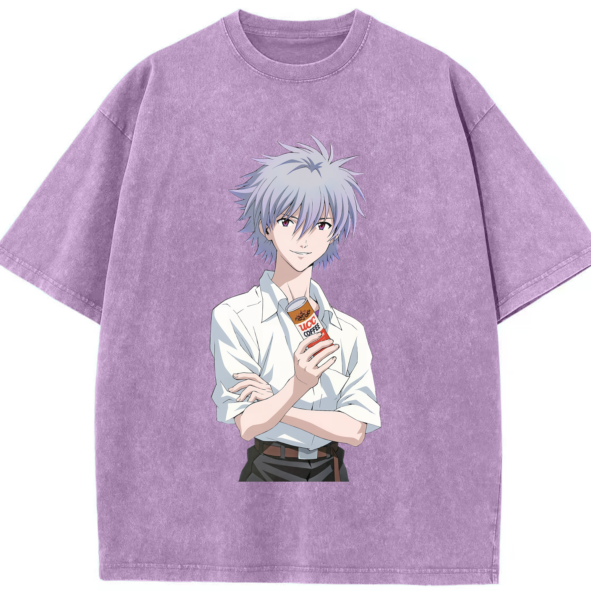 （画像用） EVA 新世紀エヴァンゲリオン 綿100% ヴィンテージ風 半袖Tシャツ（フロントプリント）