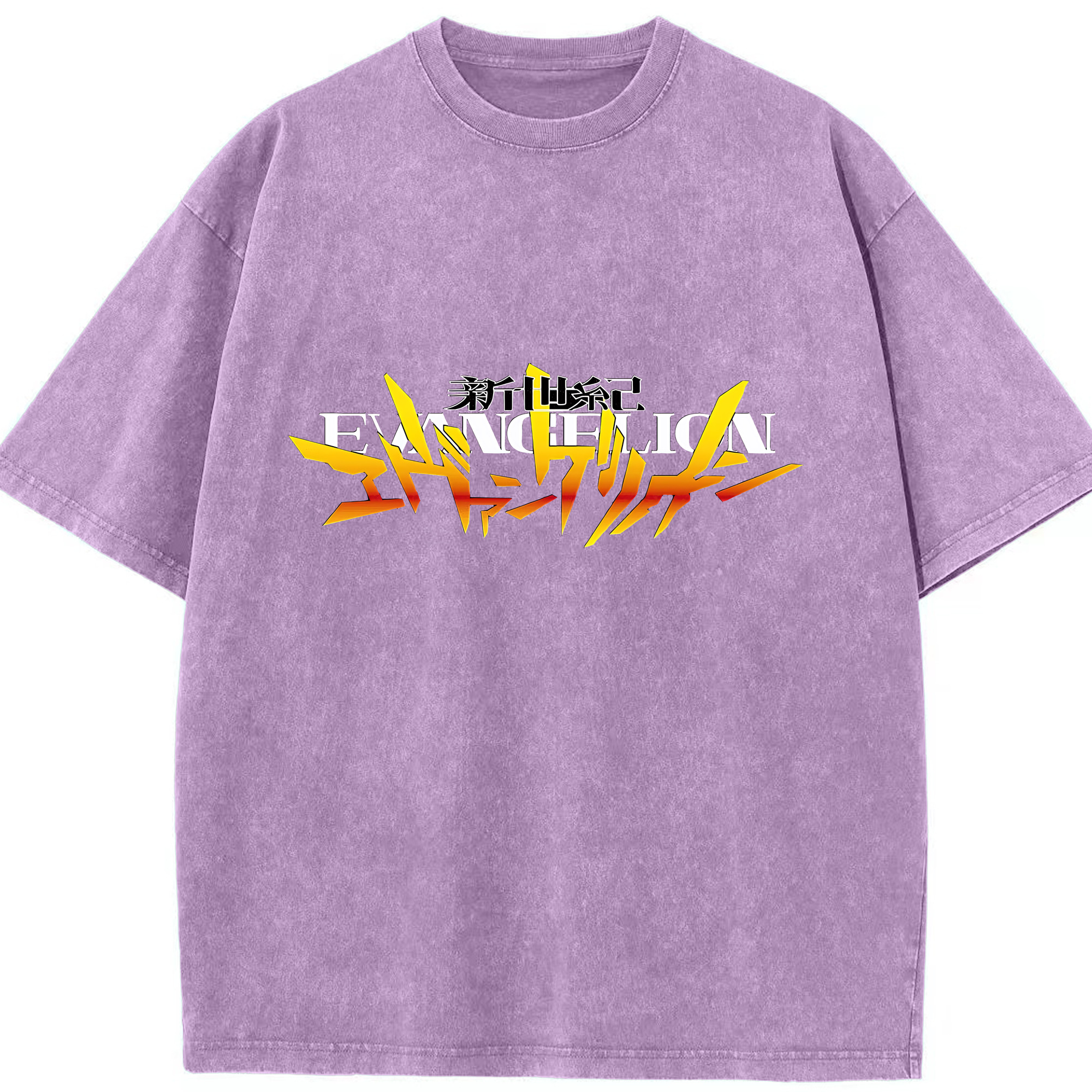 （画像用） EVA 新世紀エヴァンゲリオン 綿100% ヴィンテージ風 半袖Tシャツ（フロントプリント）