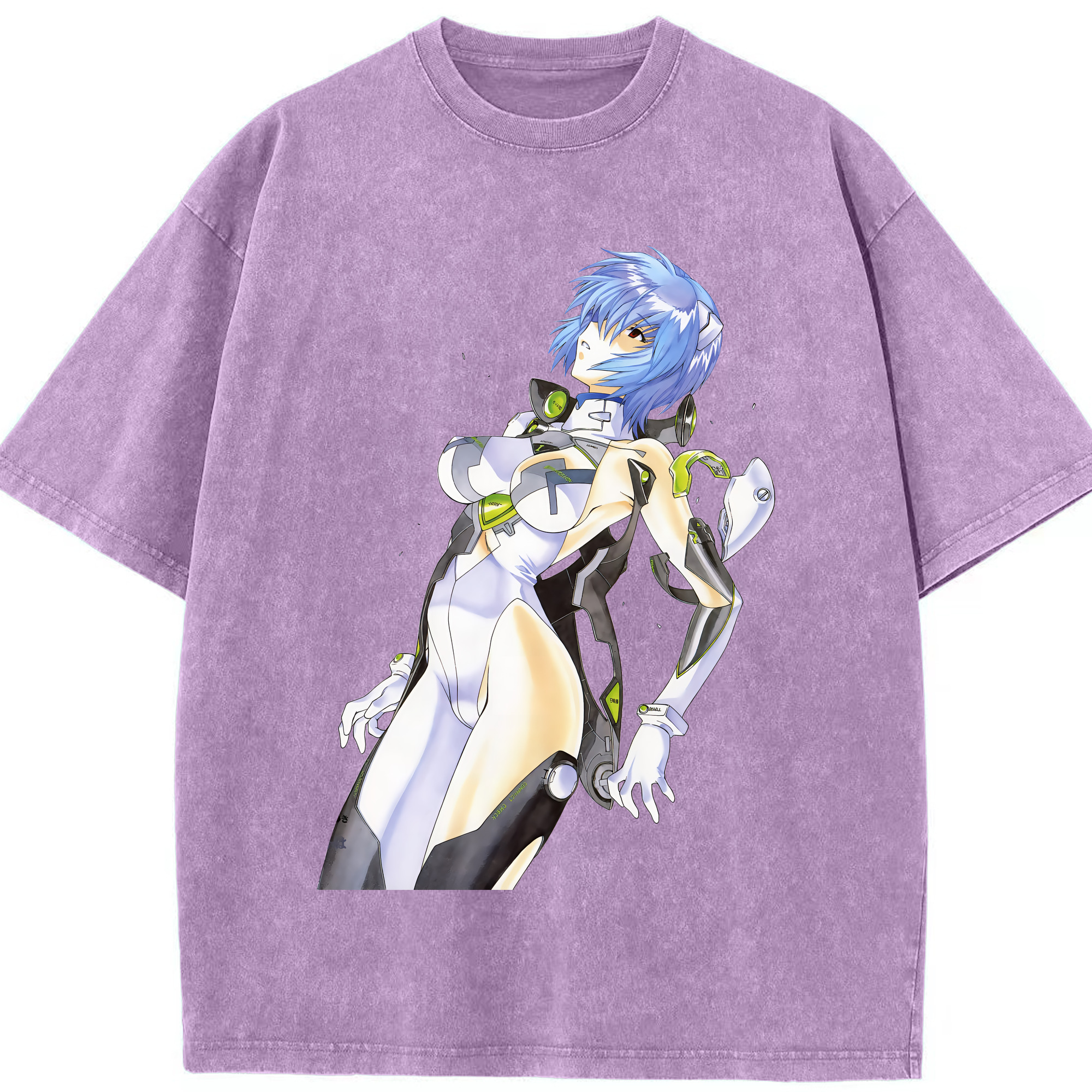 （画像用） EVA 新世紀エヴァンゲリオン 綿100% ヴィンテージ風 半袖Tシャツ（フロントプリント）