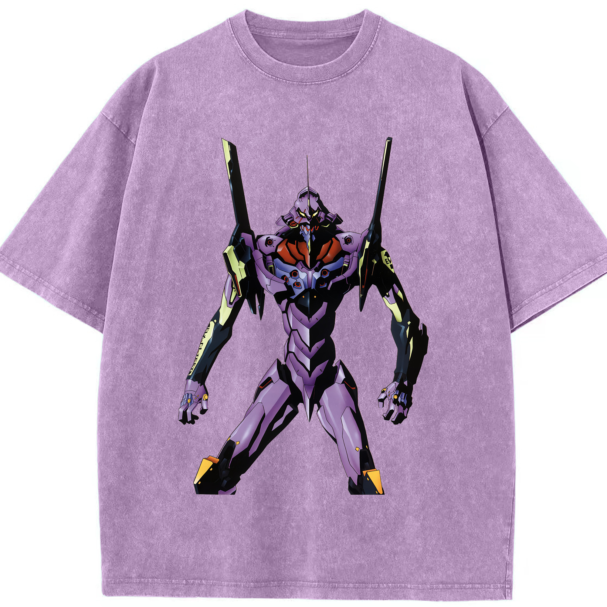 （画像用） EVA 新世紀エヴァンゲリオン 綿100% ヴィンテージ風 半袖Tシャツ（フロントプリント）