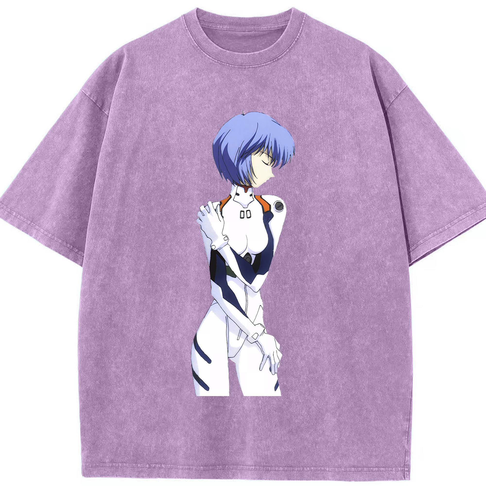 （画像用） EVA 新世紀エヴァンゲリオン 綿100% ヴィンテージ風 半袖Tシャツ（フロントプリント）