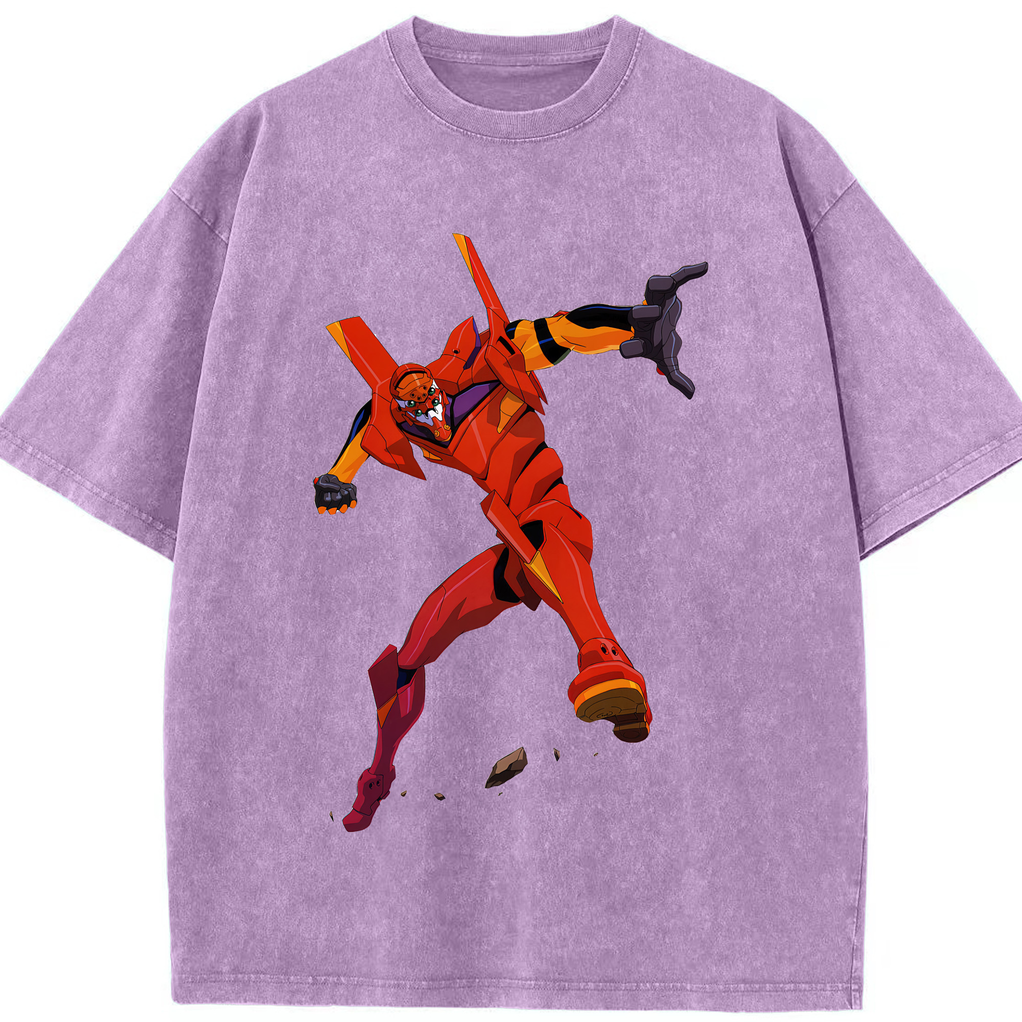 （画像用） EVA 新世紀エヴァンゲリオン 綿100% ヴィンテージ風 半袖Tシャツ（フロントプリント）