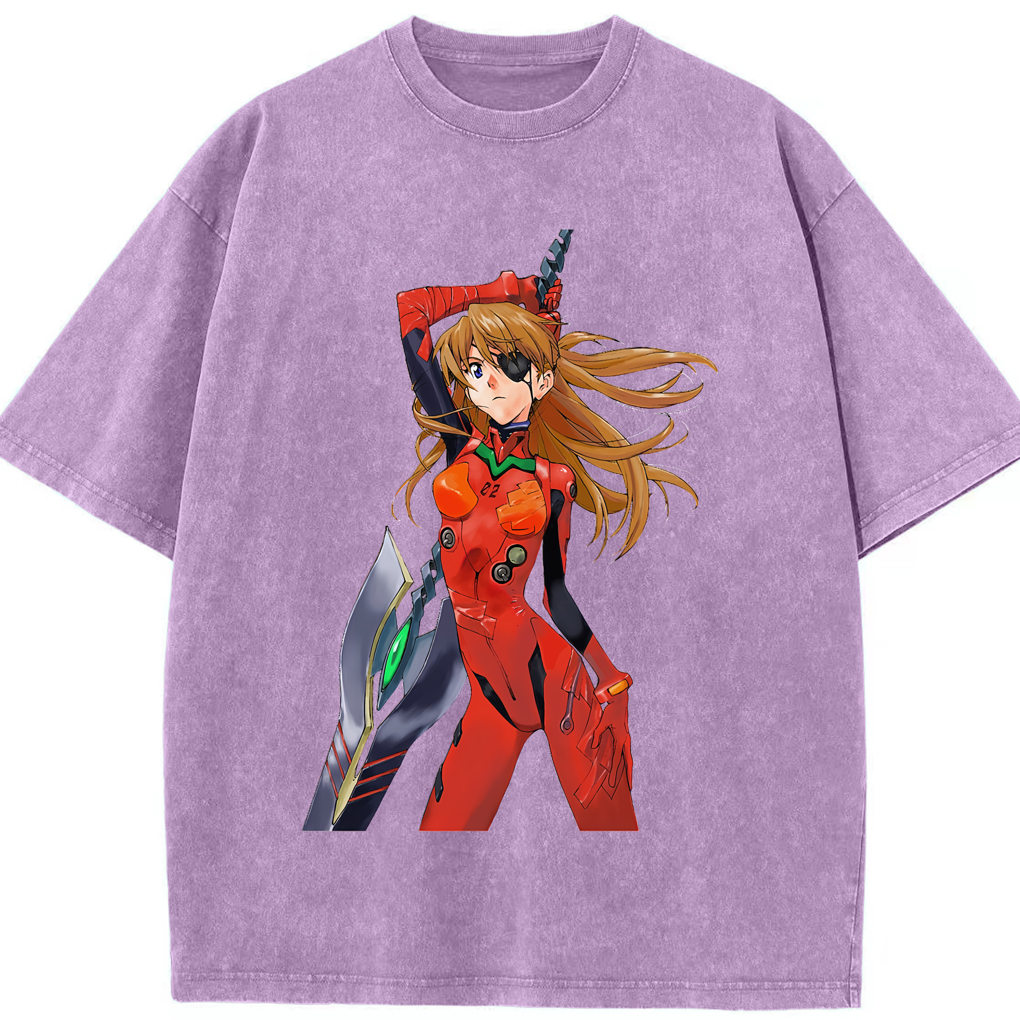 （画像用） EVA 新世紀エヴァンゲリオン 綿100% ヴィンテージ風 半袖Tシャツ（フロントプリント）