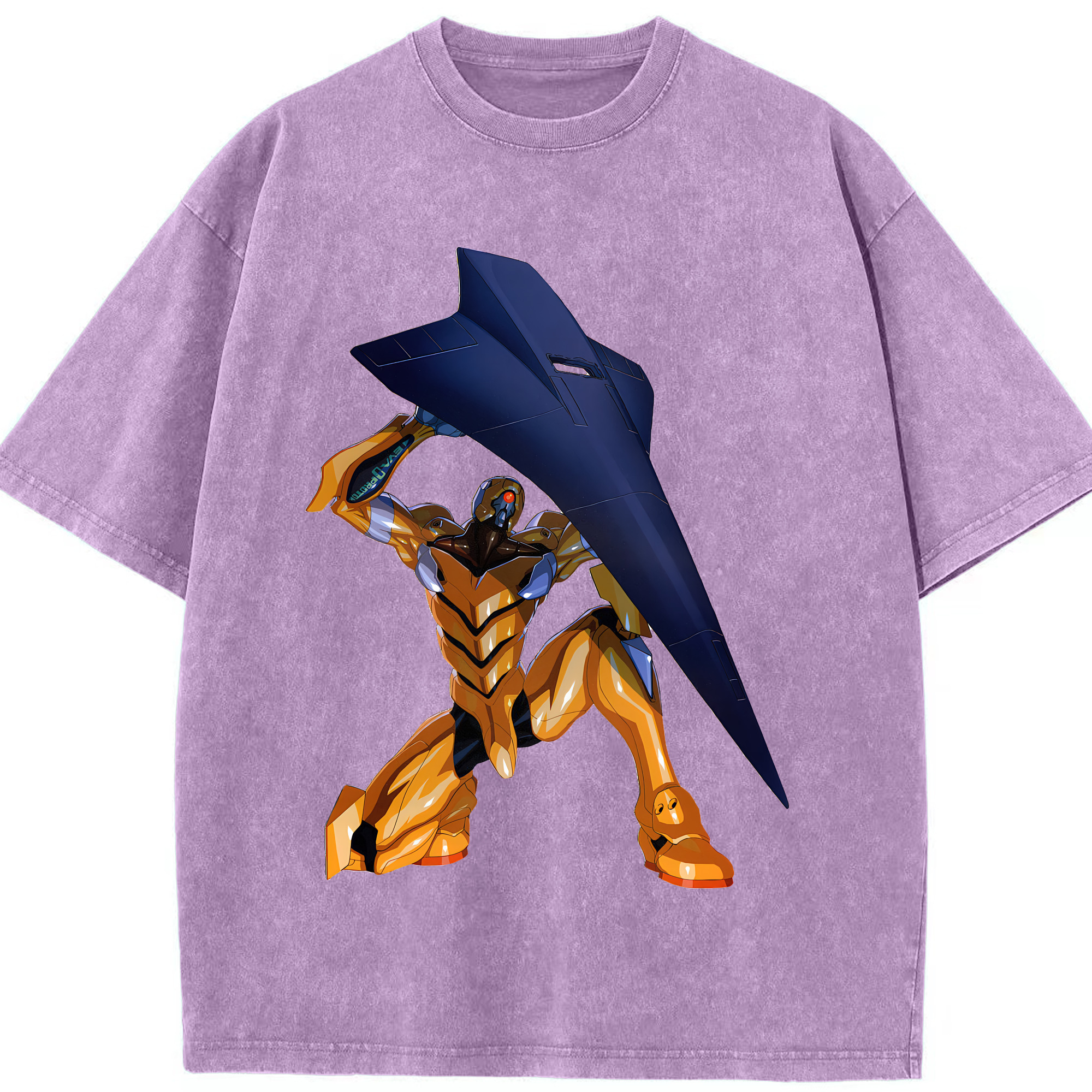 （画像用） EVA 新世紀エヴァンゲリオン 綿100% ヴィンテージ風 半袖Tシャツ（フロントプリント）