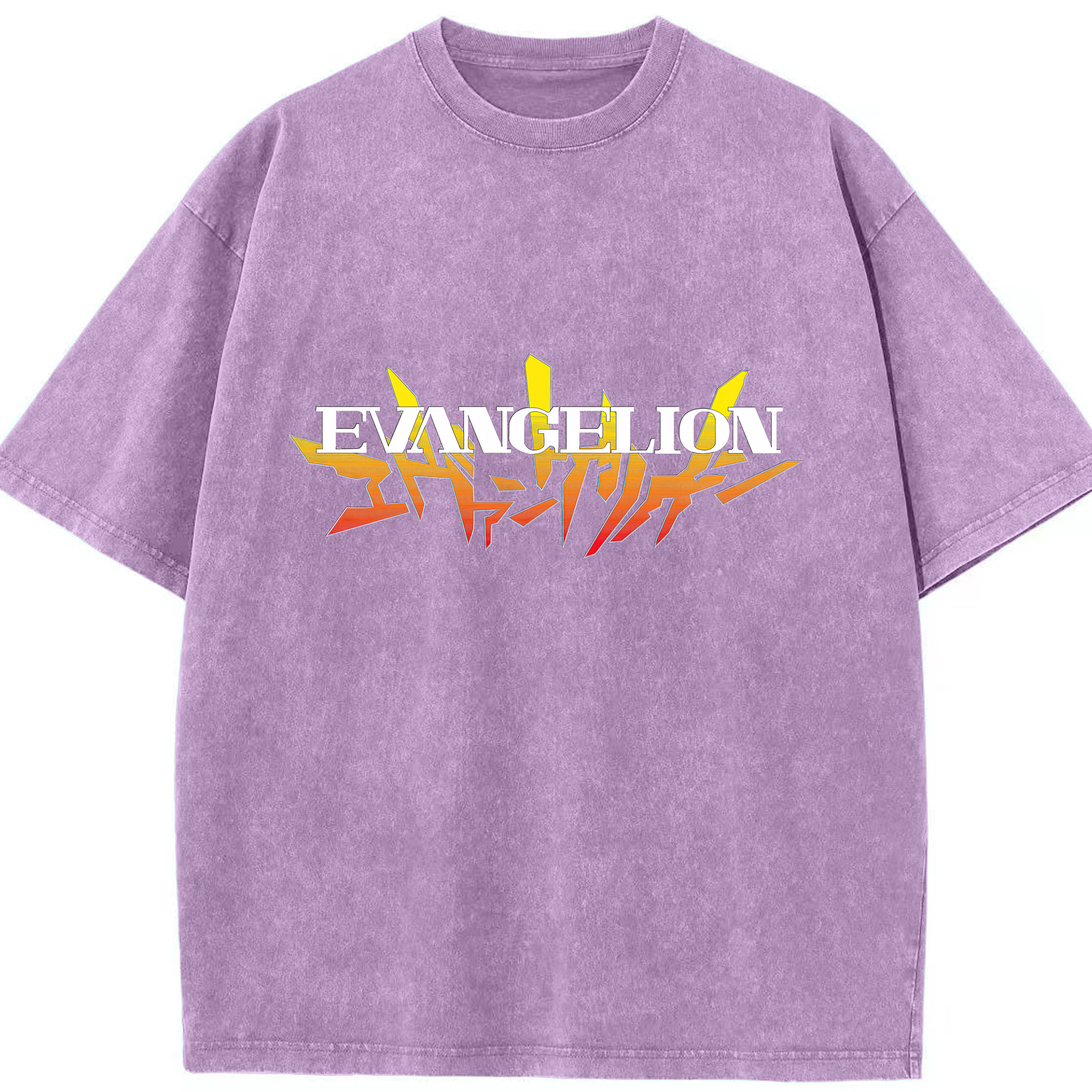 （画像用） EVA 新世紀エヴァンゲリオン 綿100% ヴィンテージ風 半袖Tシャツ（フロントプリント）