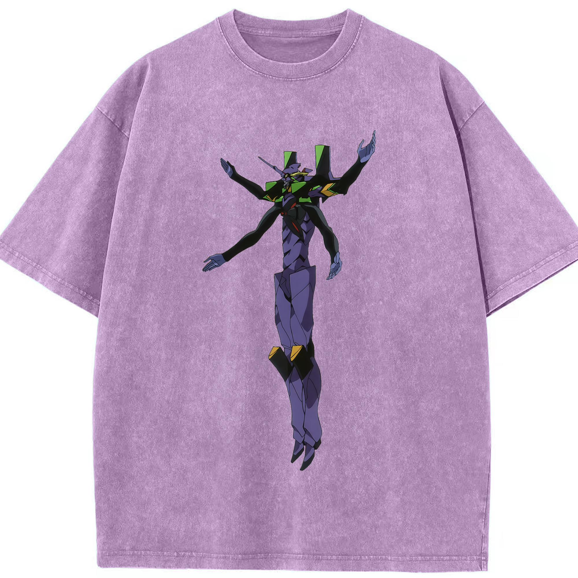 （画像用） EVA 新世紀エヴァンゲリオン 綿100% ヴィンテージ風 半袖Tシャツ（フロントプリント）