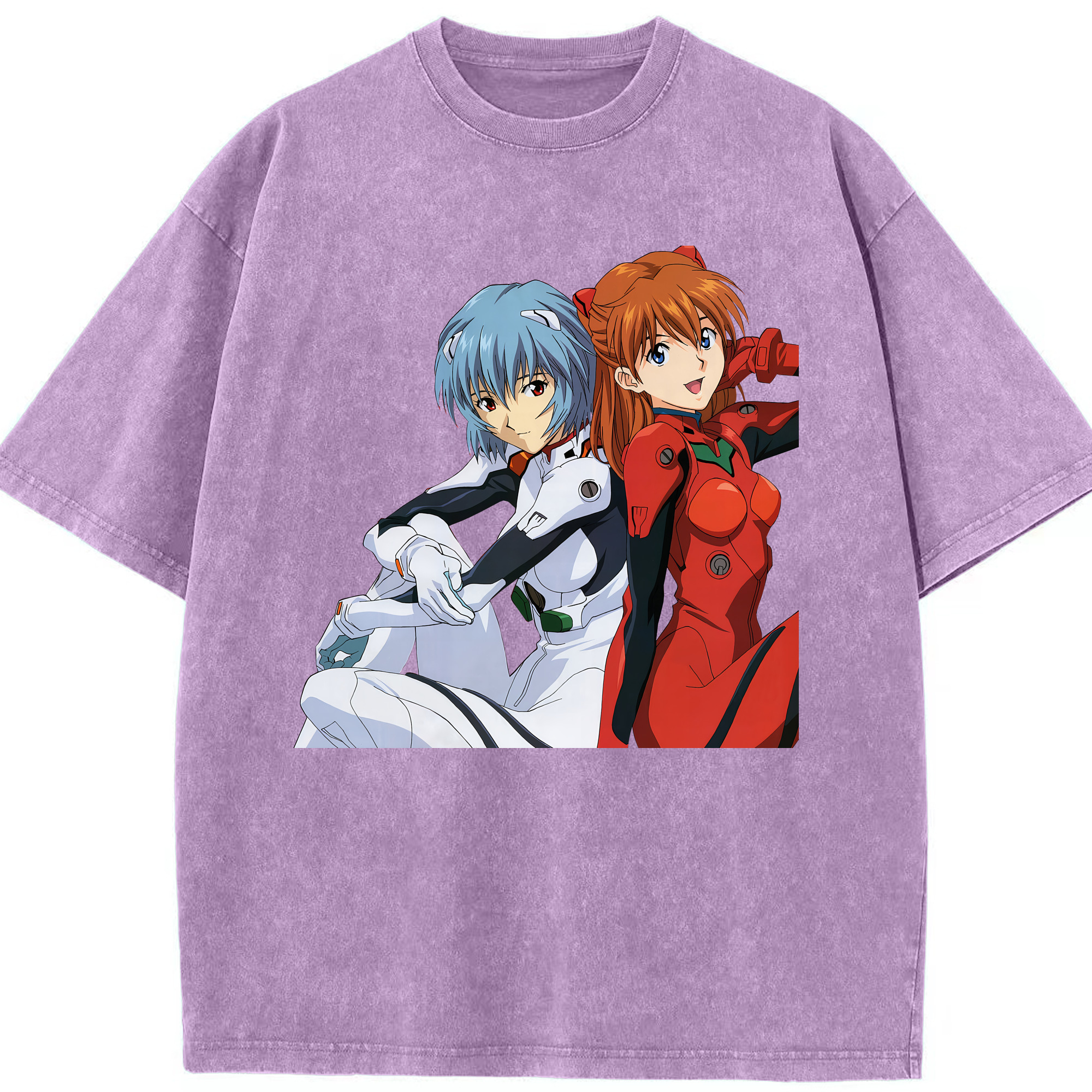 （画像用） EVA 新世紀エヴァンゲリオン 綿100% ヴィンテージ風 半袖Tシャツ（フロントプリント）