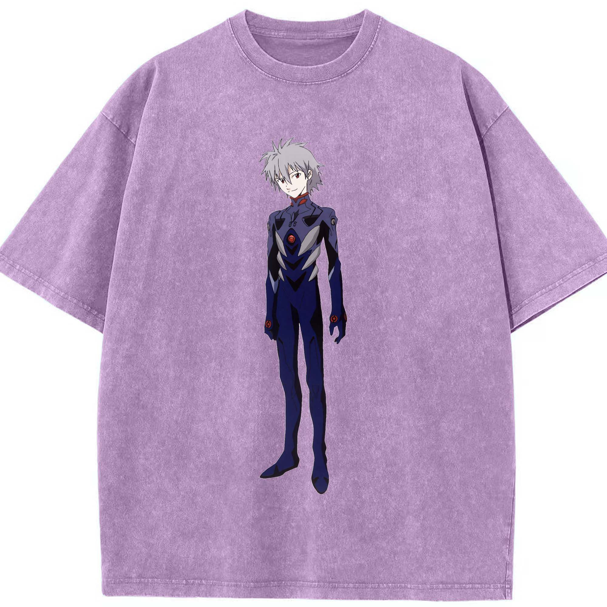 （画像用） EVA 新世紀エヴァンゲリオン 綿100% ヴィンテージ風 半袖Tシャツ（フロントプリント）