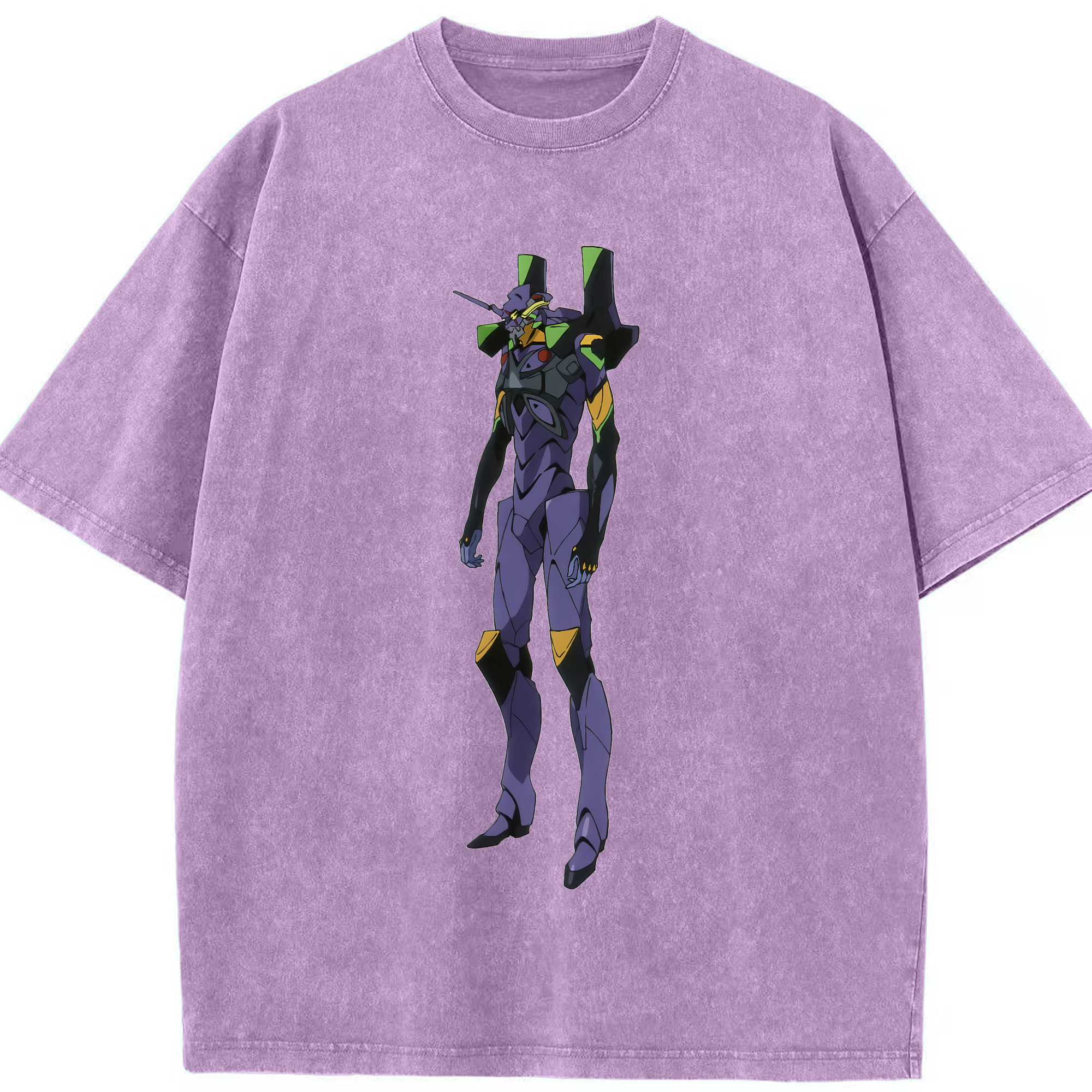 （画像用） EVA 新世紀エヴァンゲリオン 綿100% ヴィンテージ風 半袖Tシャツ（フロントプリント）