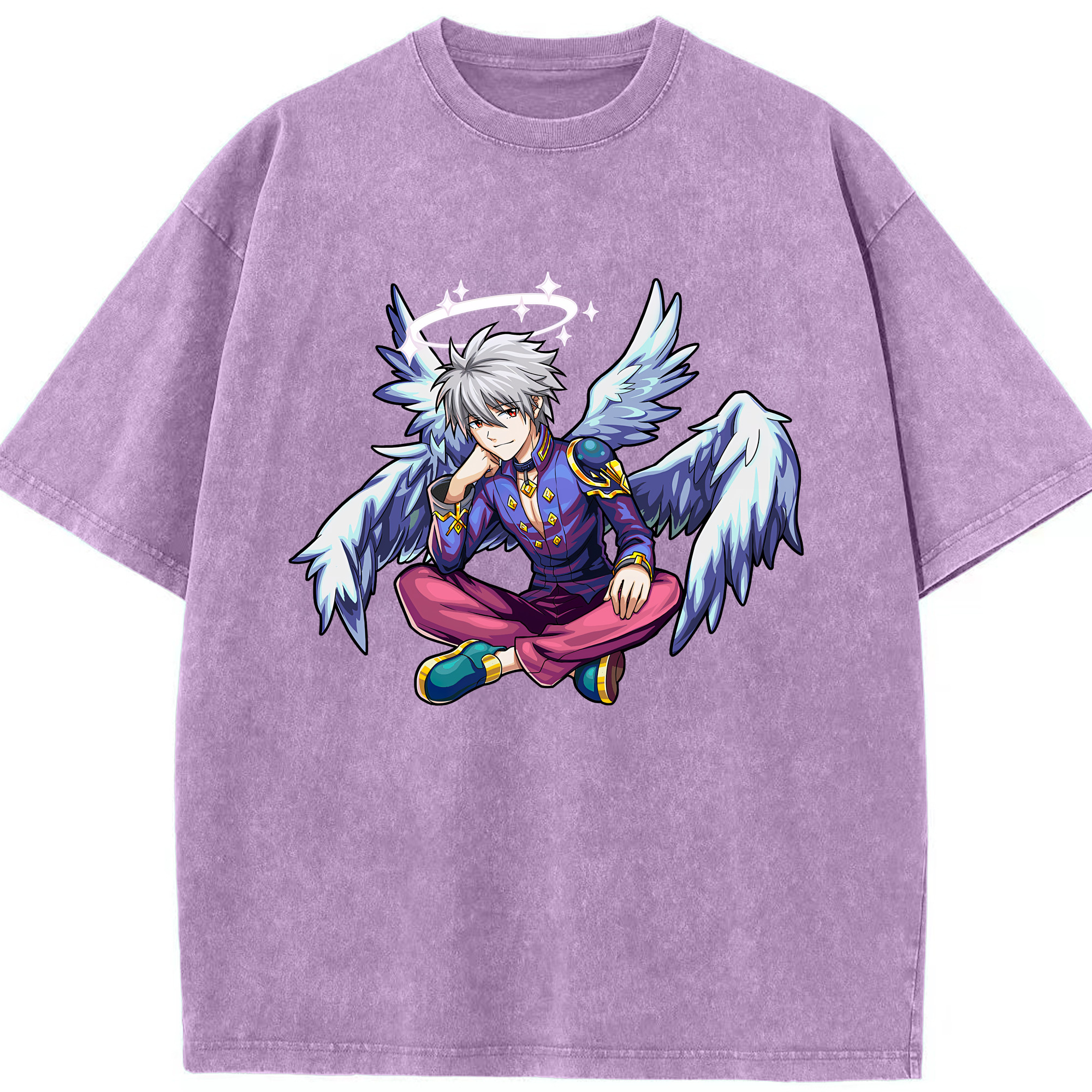（画像用） EVA 新世紀エヴァンゲリオン 綿100% ヴィンテージ風 半袖Tシャツ（フロントプリント）
