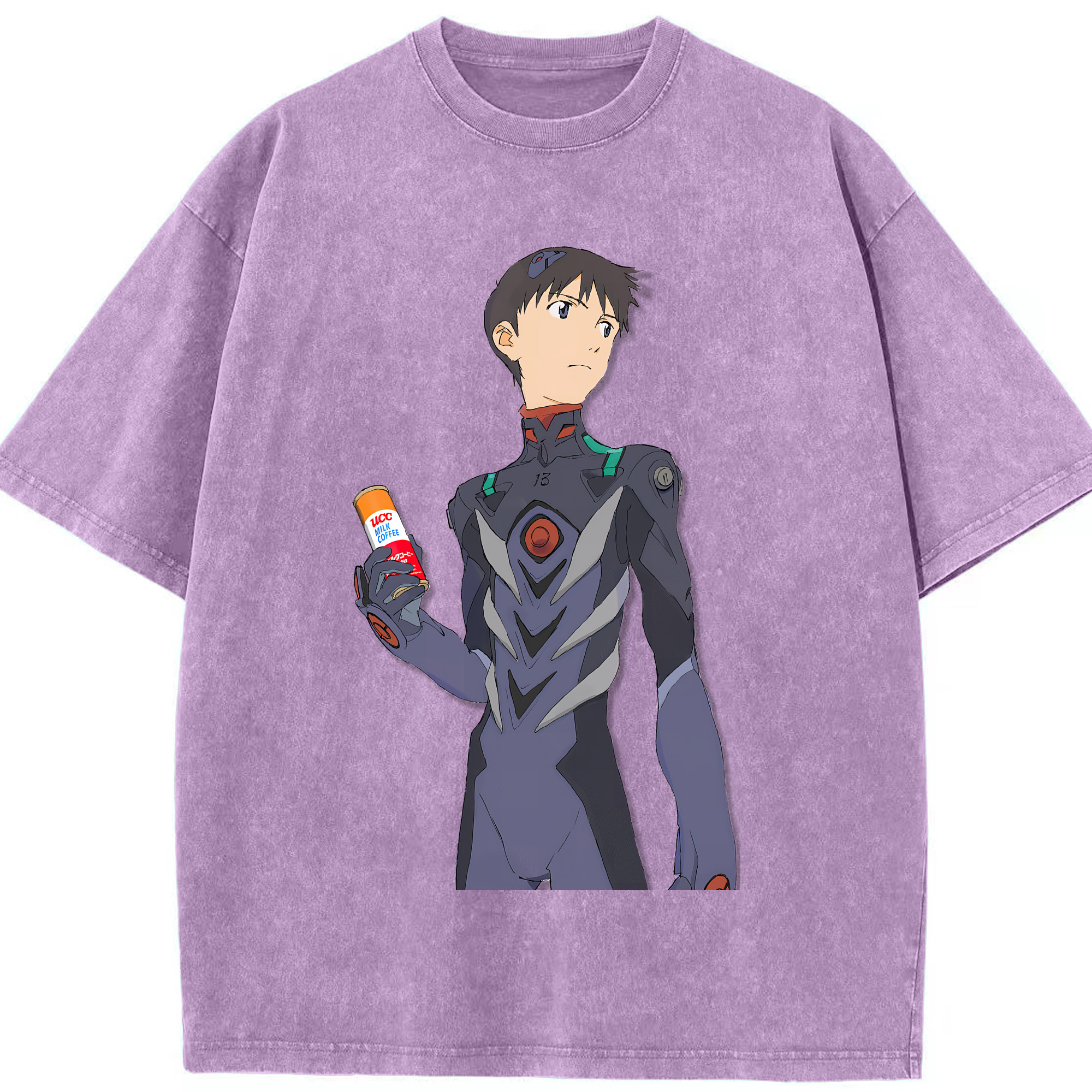 （画像用） EVA 新世紀エヴァンゲリオン 綿100% ヴィンテージ風 半袖Tシャツ（フロントプリント）