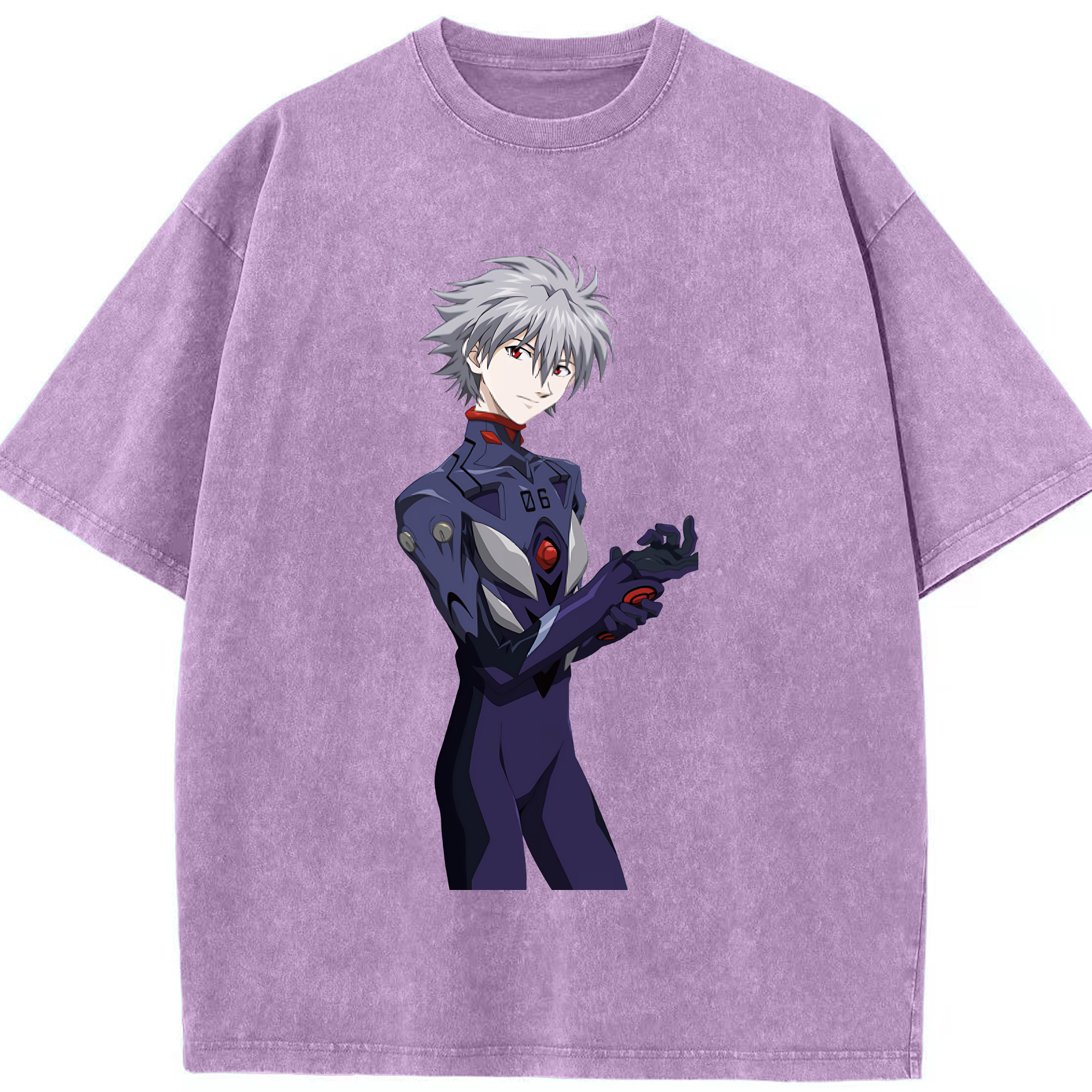 （画像用） EVA 新世紀エヴァンゲリオン 綿100% ヴィンテージ風 半袖Tシャツ（フロントプリント）