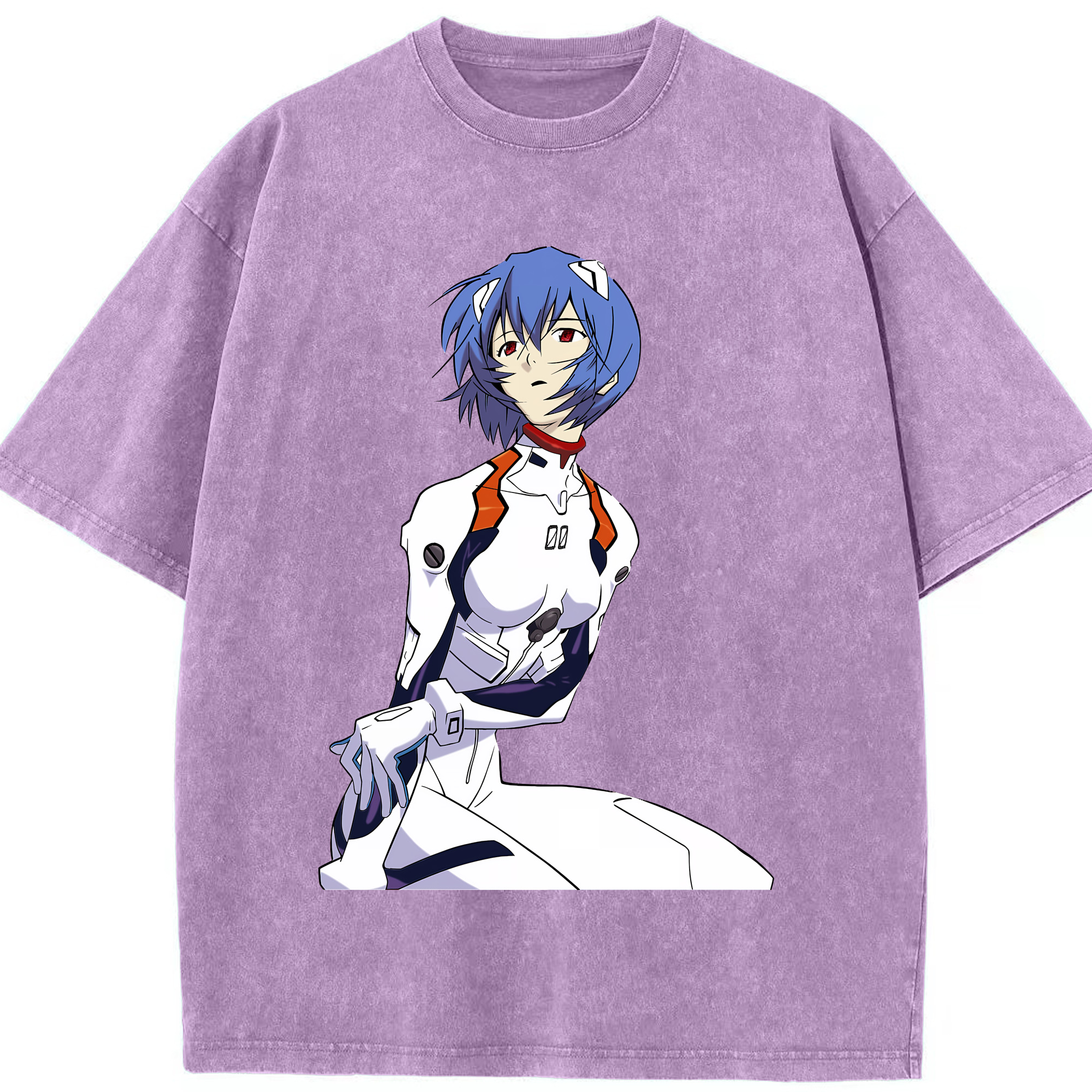 （画像用） EVA 新世紀エヴァンゲリオン 綿100% ヴィンテージ風 半袖Tシャツ（フロントプリント）