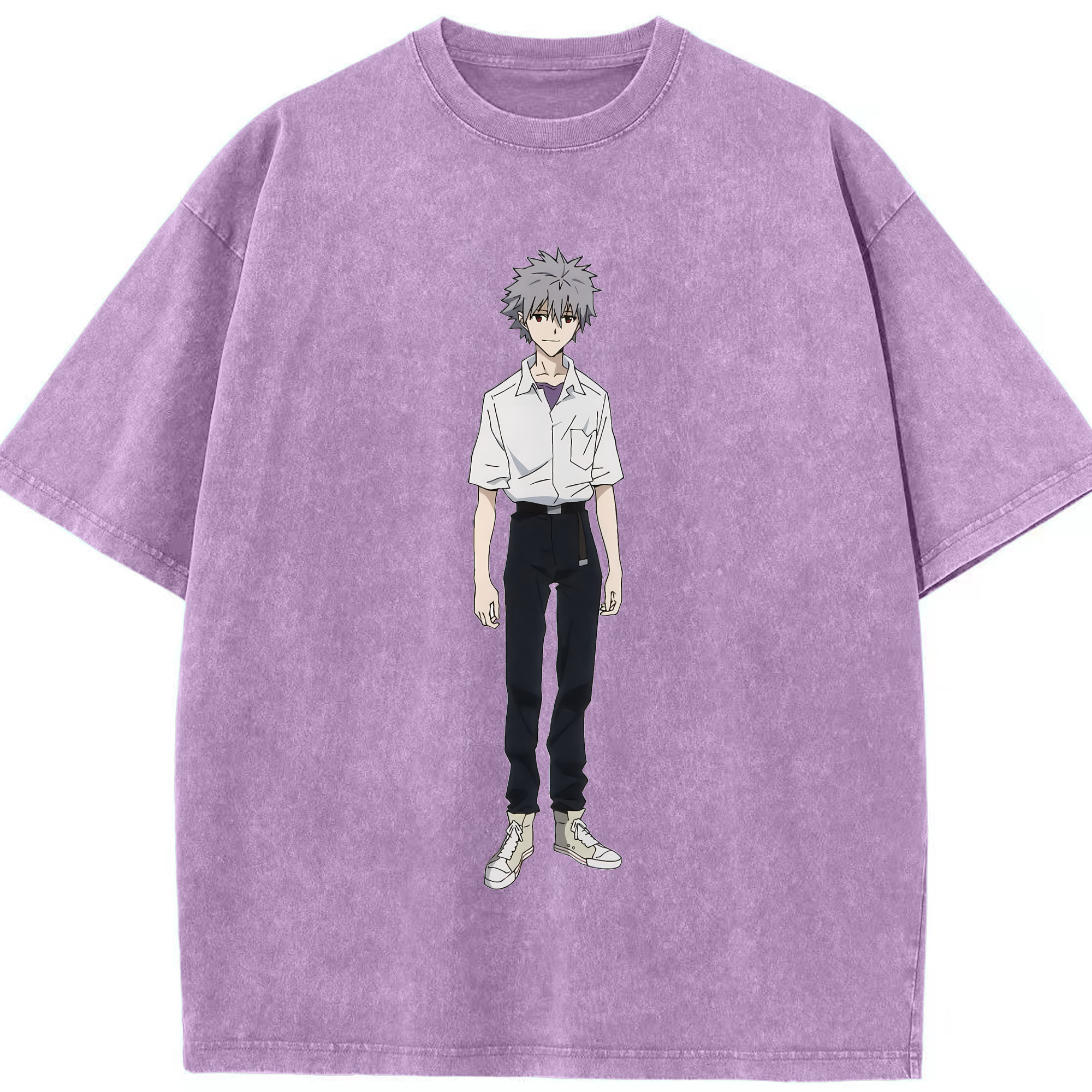 （画像用） EVA 新世紀エヴァンゲリオン 綿100% ヴィンテージ風 半袖Tシャツ（フロントプリント）