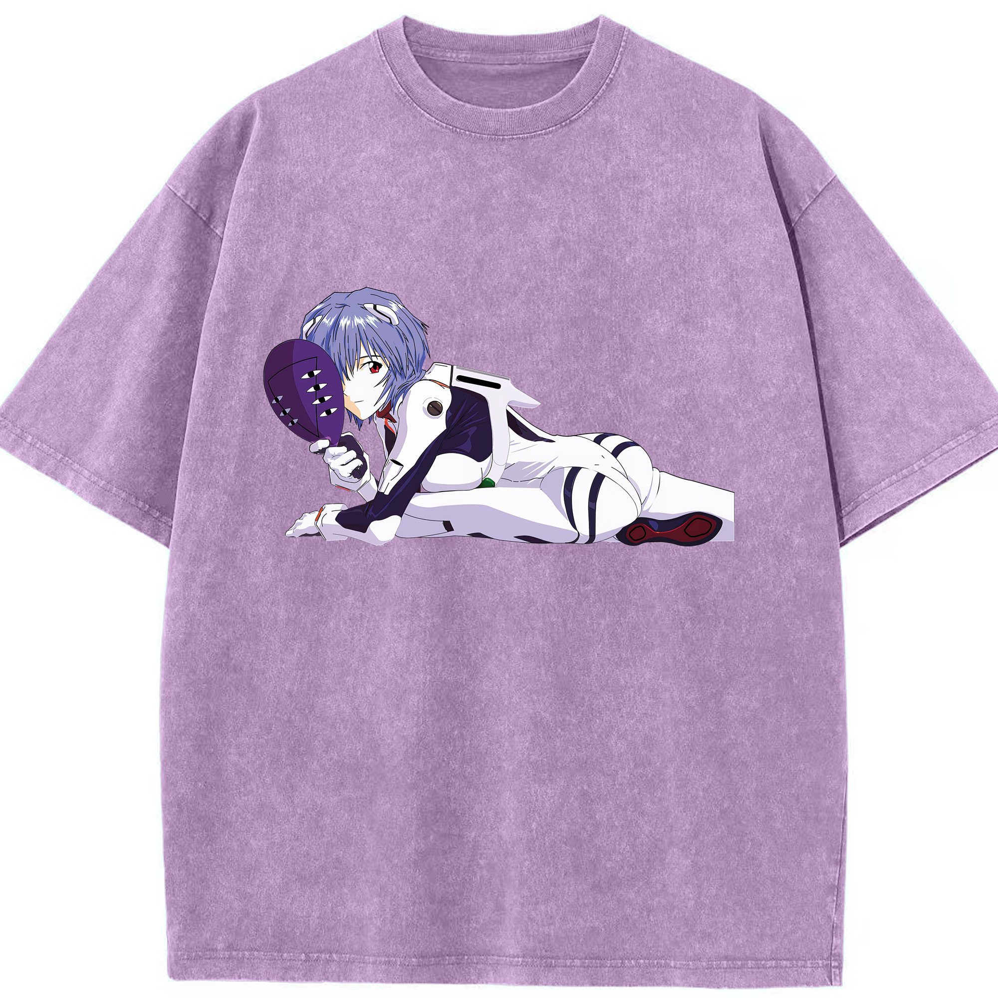 （画像用） EVA 新世紀エヴァンゲリオン 綿100% ヴィンテージ風 半袖Tシャツ（フロントプリント）
