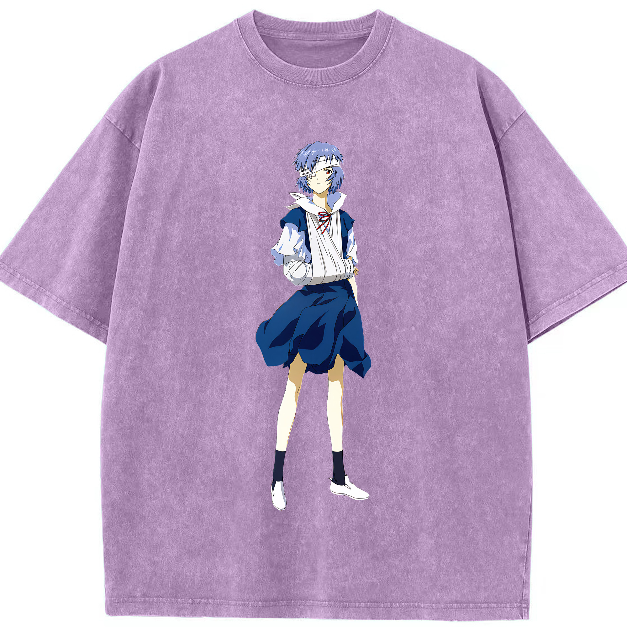 （画像用） EVA 新世紀エヴァンゲリオン 綿100% ヴィンテージ風 半袖Tシャツ（フロントプリント）