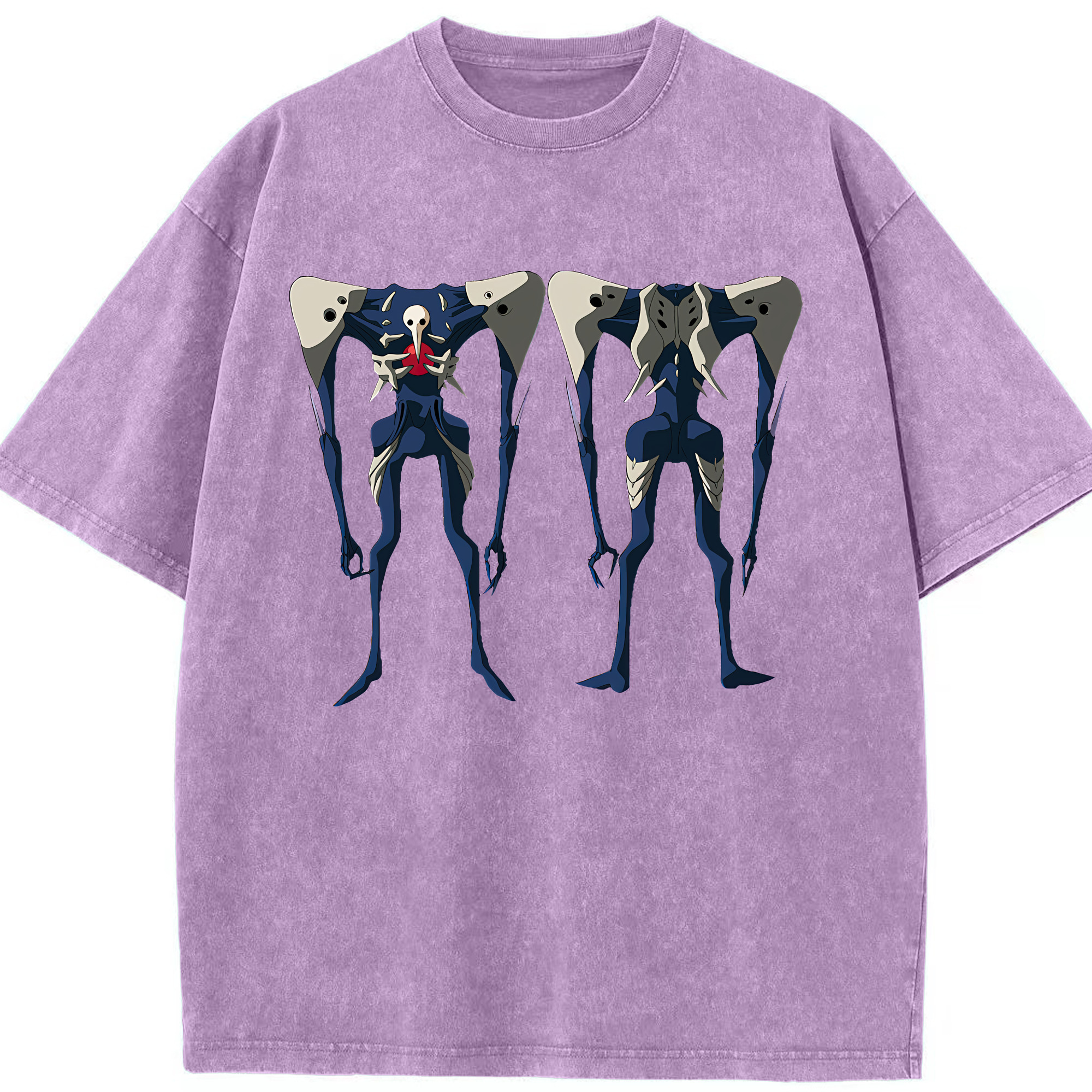 （画像用） EVA 新世紀エヴァンゲリオン 綿100% ヴィンテージ風 半袖Tシャツ（フロントプリント）