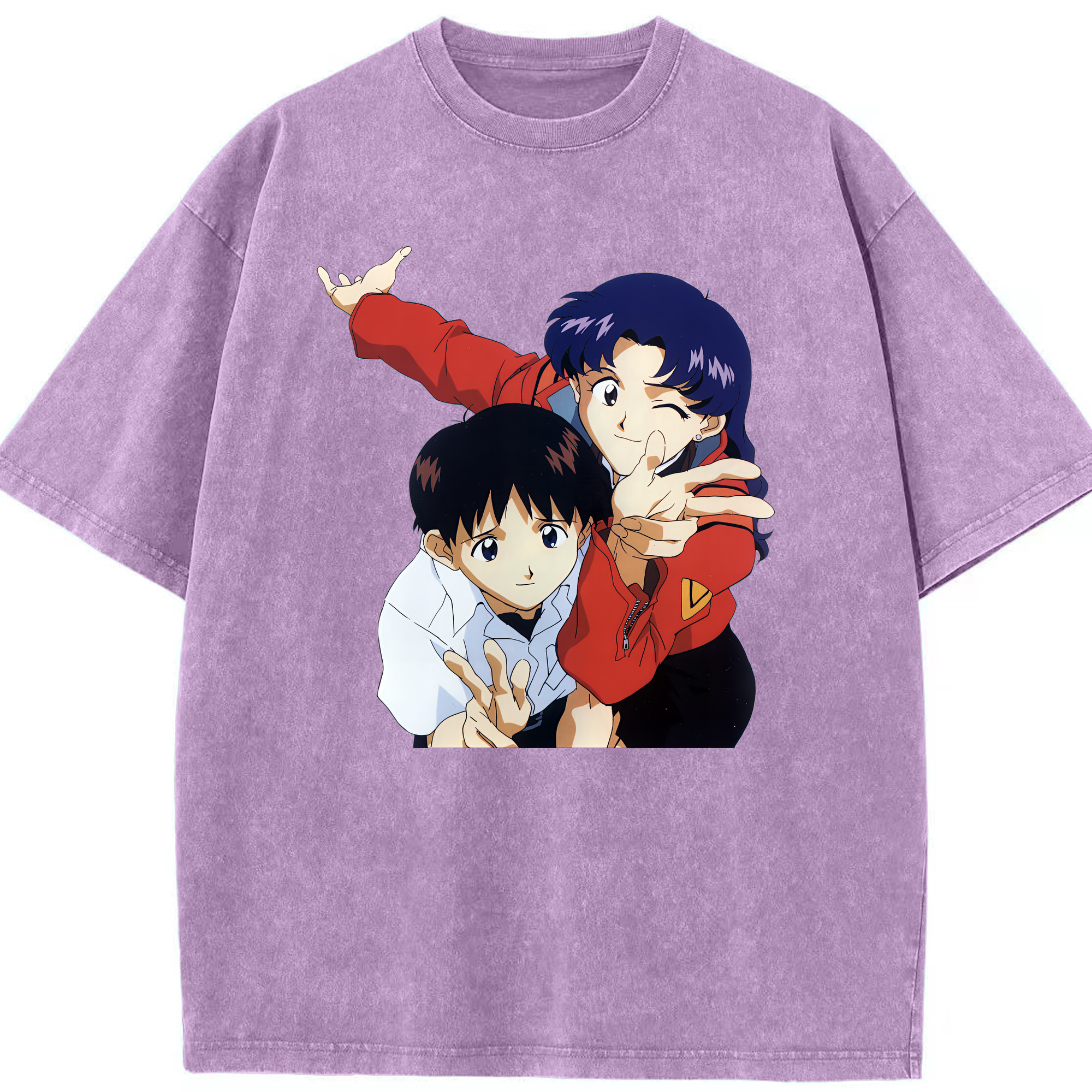 （画像用） EVA 新世紀エヴァンゲリオン 綿100% ヴィンテージ風 半袖Tシャツ（フロントプリント）