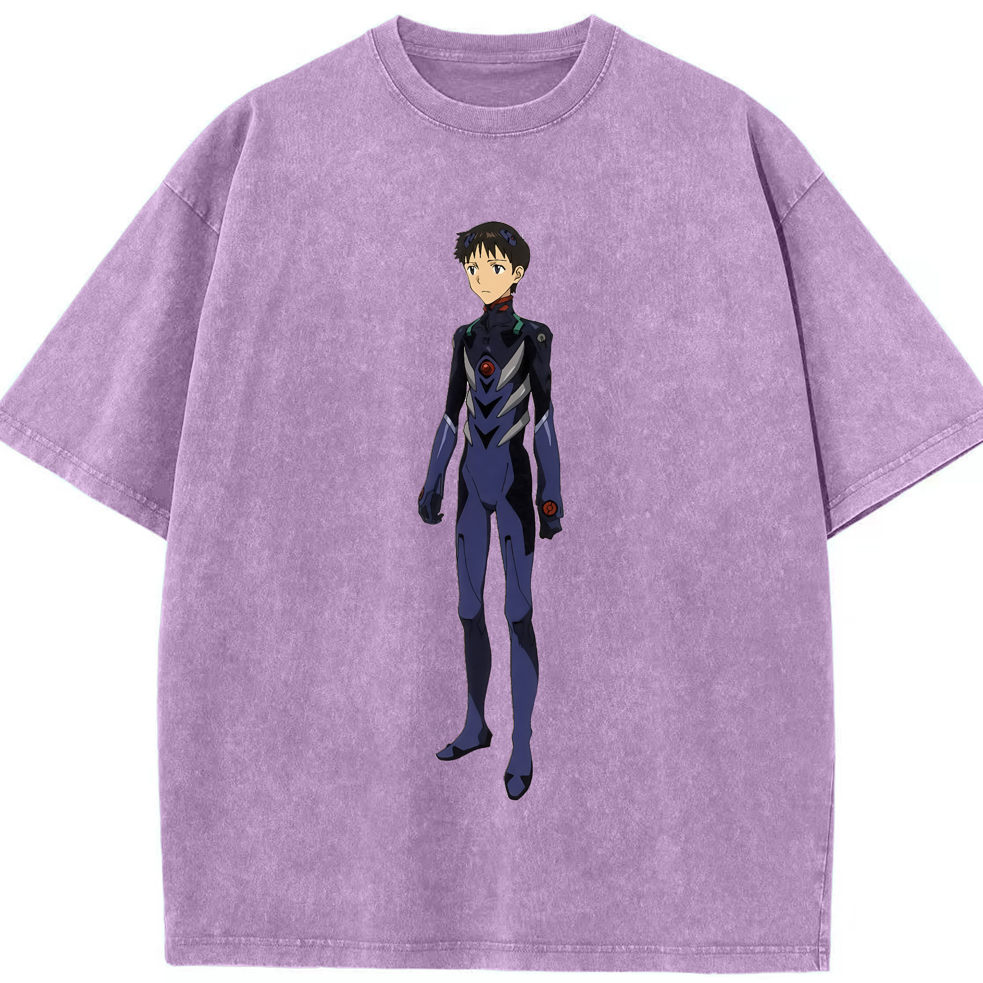 （画像用） EVA 新世紀エヴァンゲリオン 綿100% ヴィンテージ風 半袖Tシャツ（フロントプリント）