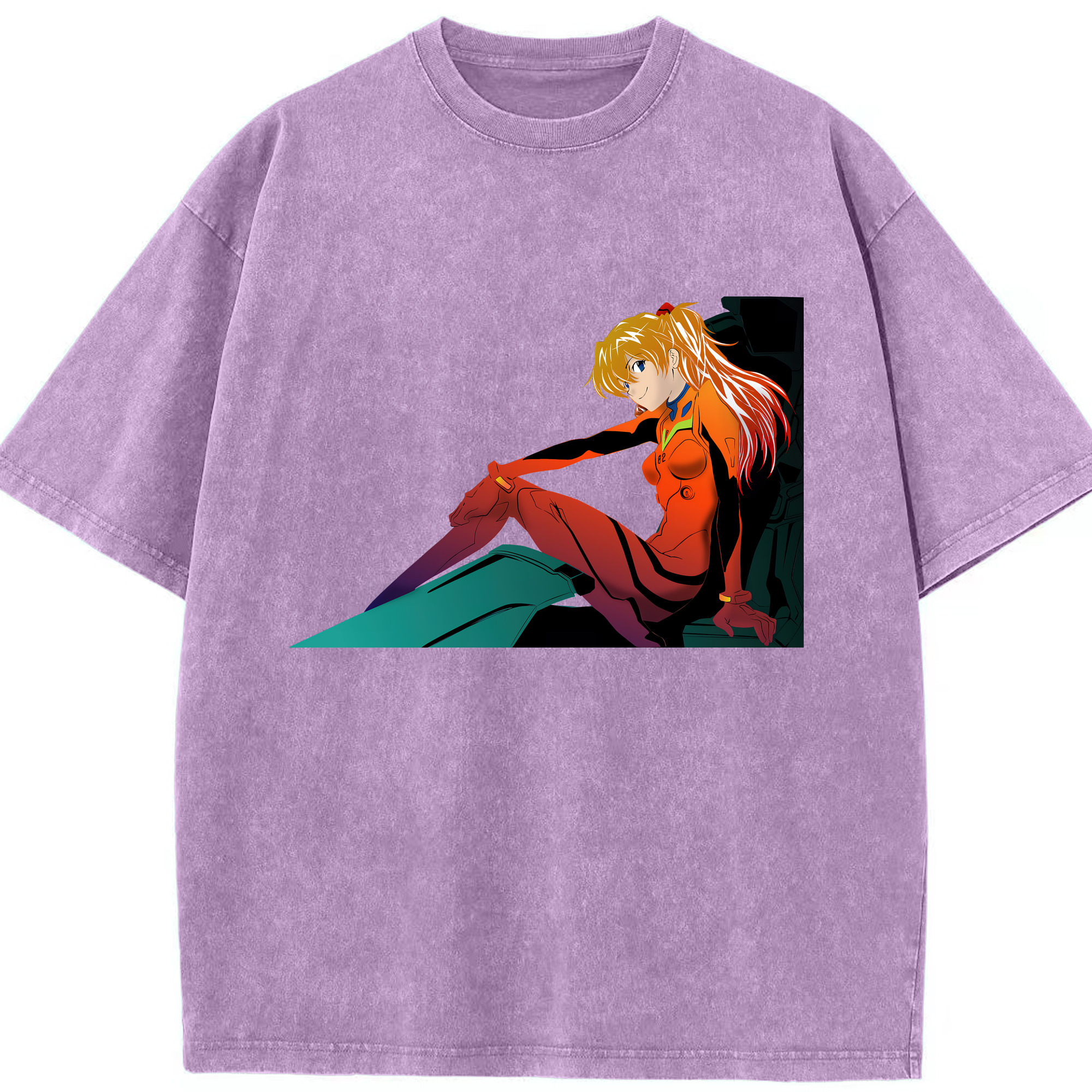 （画像用） EVA 新世紀エヴァンゲリオン 綿100% ヴィンテージ風 半袖Tシャツ（フロントプリント）
