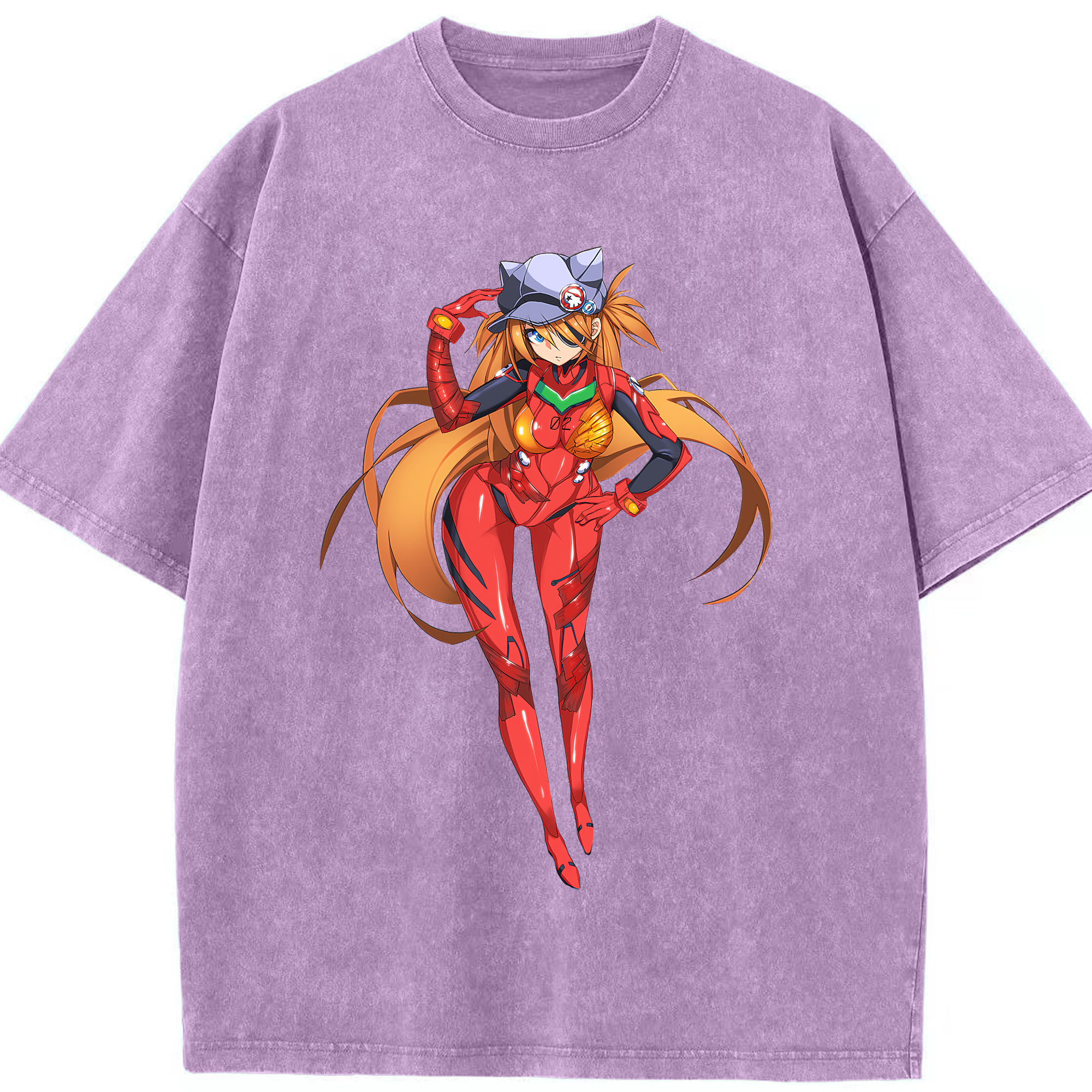 （画像用） EVA 新世紀エヴァンゲリオン 綿100% ヴィンテージ風 半袖Tシャツ（フロントプリント）