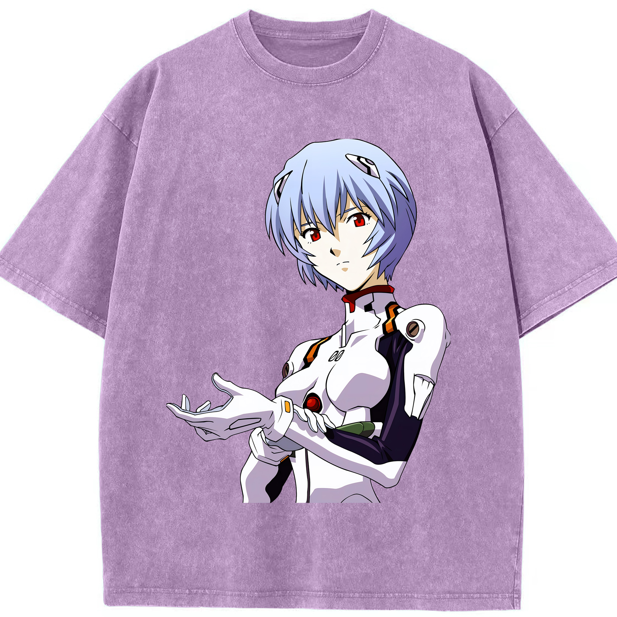 （画像用） EVA 新世紀エヴァンゲリオン 綿100% ヴィンテージ風 半袖Tシャツ（フロントプリント）