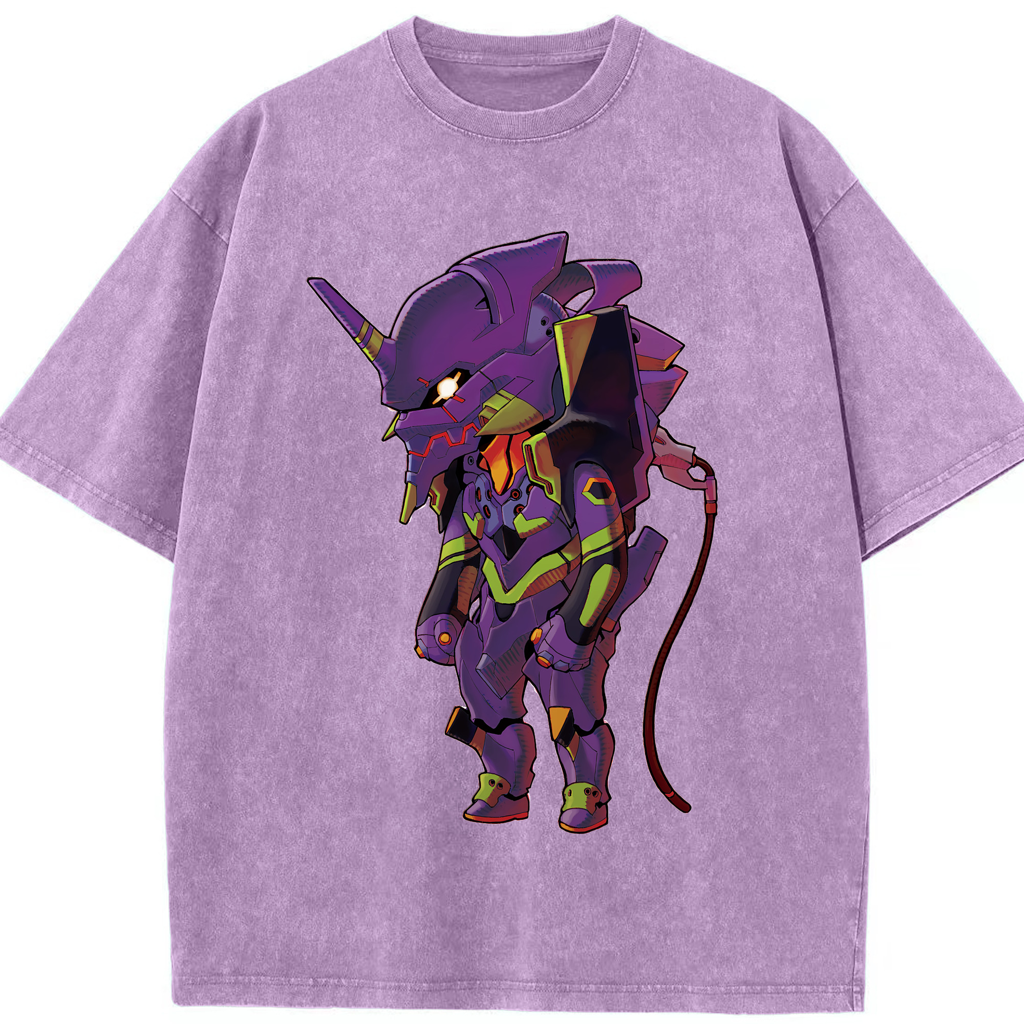 （画像用） EVA 新世紀エヴァンゲリオン 綿100% ヴィンテージ風 半袖Tシャツ（フロントプリント）