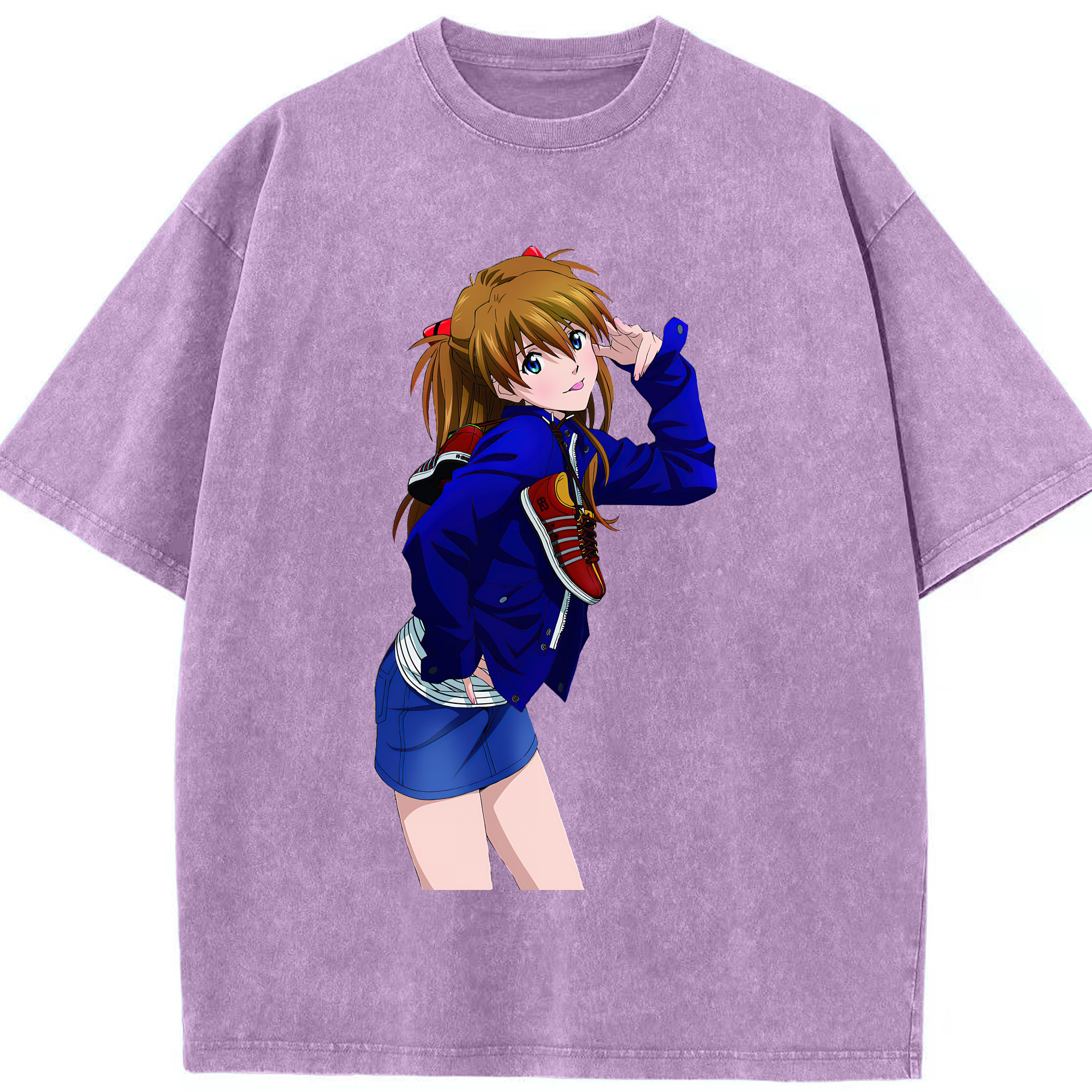 （画像用） EVA 新世紀エヴァンゲリオン 綿100% ヴィンテージ風 半袖Tシャツ（フロントプリント）