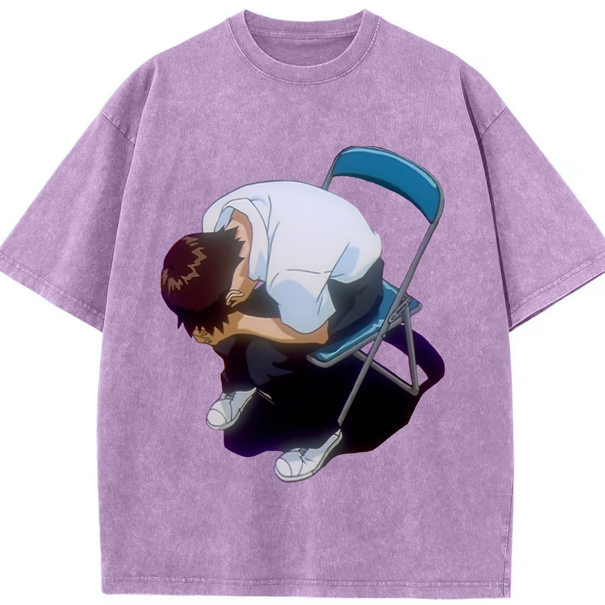 （画像用） EVA 新世紀エヴァンゲリオン 綿100% ヴィンテージ風 半袖Tシャツ（フロントプリント）