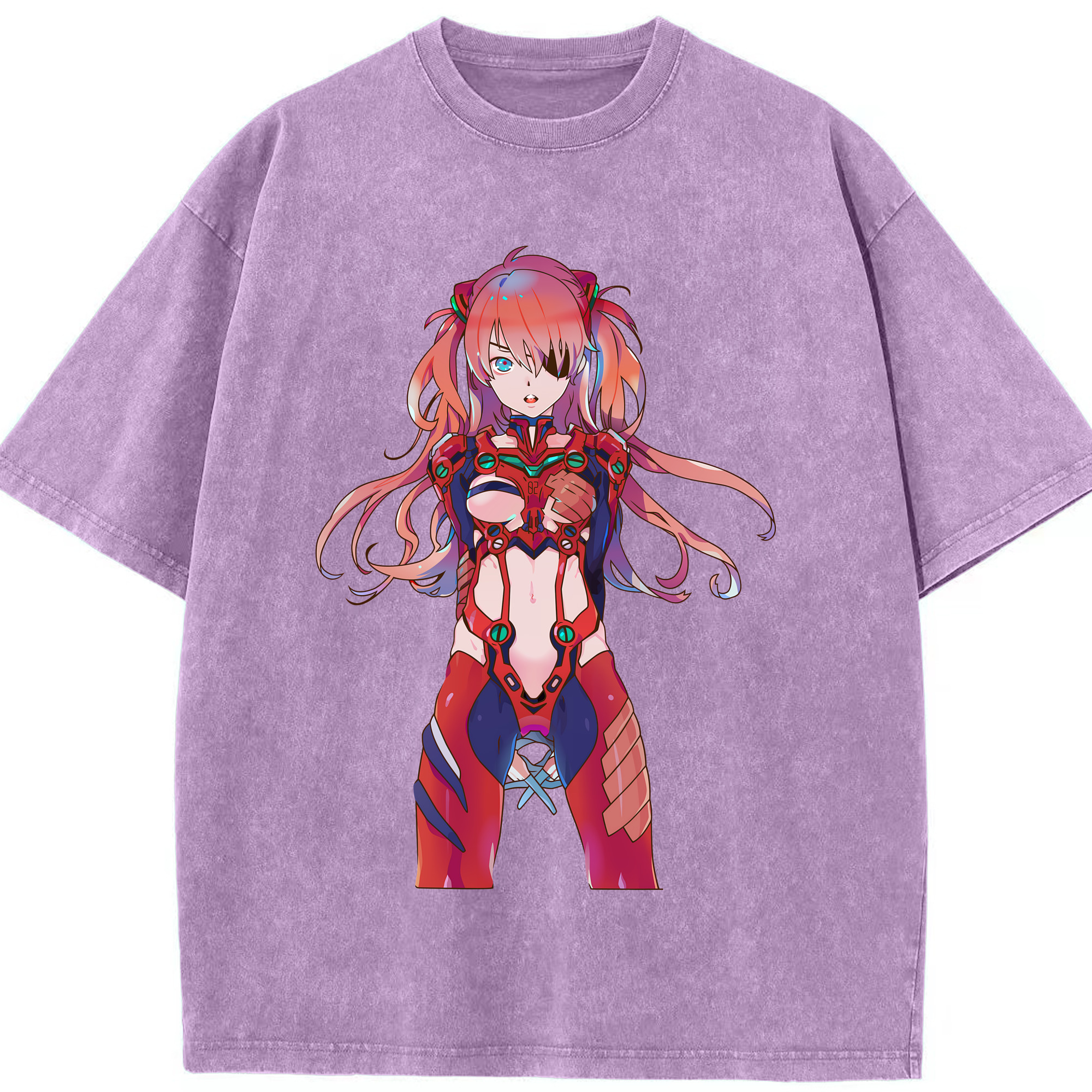 （画像用） EVA 新世紀エヴァンゲリオン 綿100% ヴィンテージ風 半袖Tシャツ（フロントプリント）