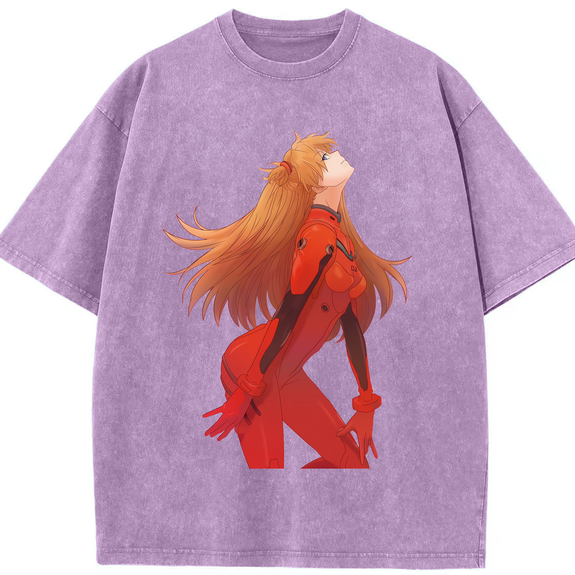 （画像用） EVA 新世紀エヴァンゲリオン 綿100% ヴィンテージ風 半袖Tシャツ（フロントプリント）