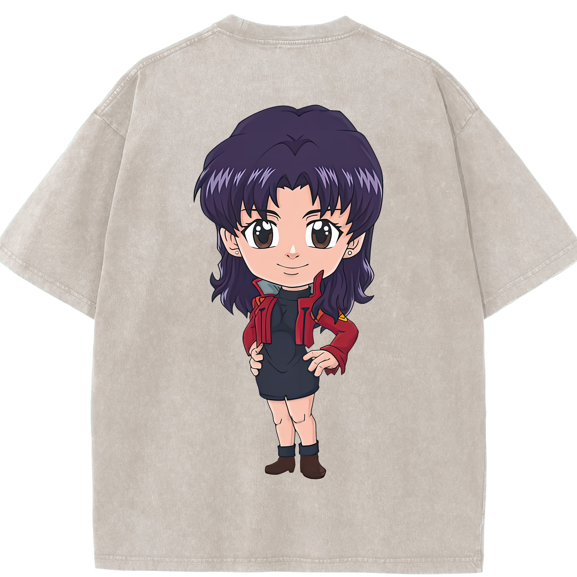 （画像用） EVA 新世紀エヴァンゲリオン 綿100% ヴィンテージ風 半袖Tシャツ（背面プリント）