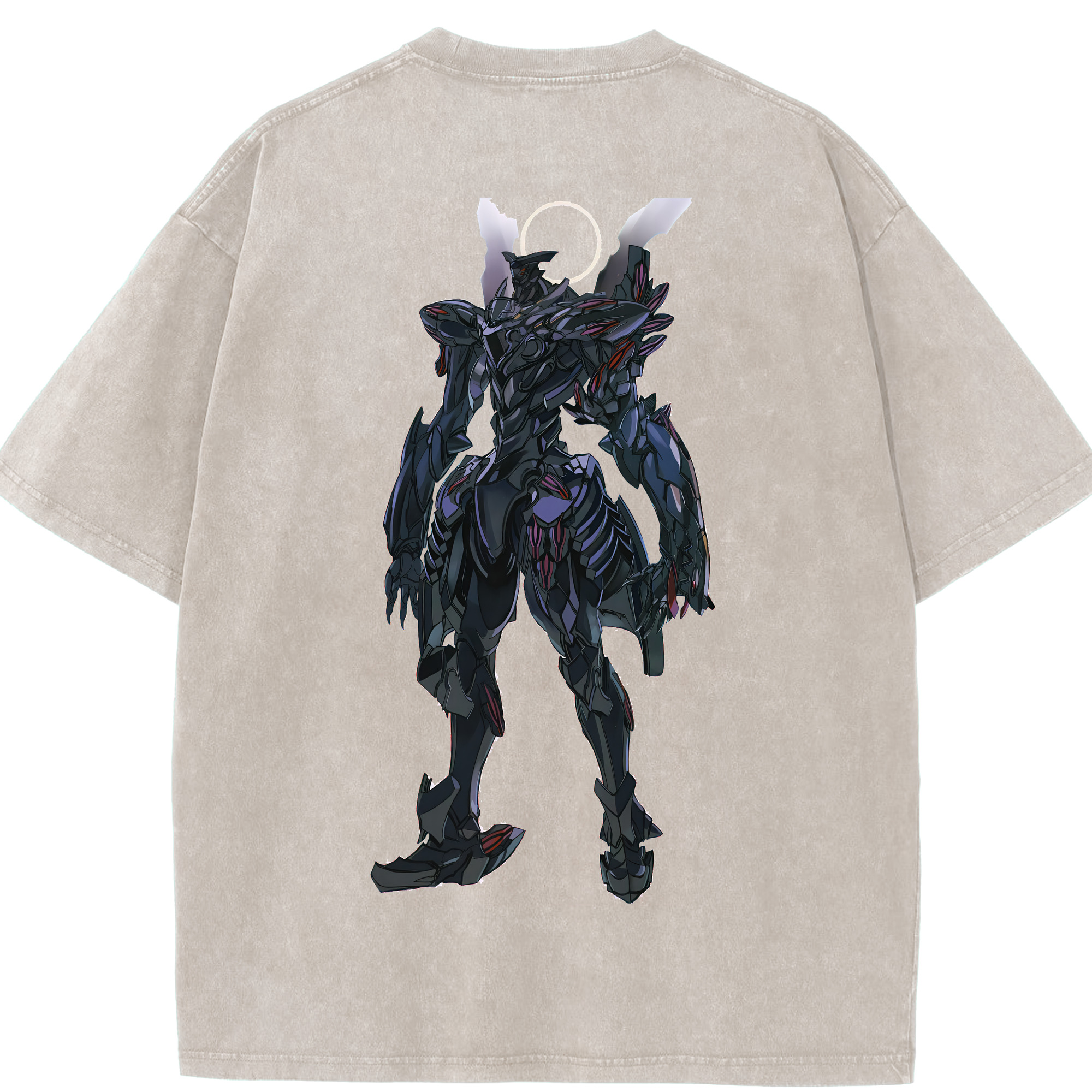 （画像用） EVA 新世紀エヴァンゲリオン 綿100% ヴィンテージ風 半袖Tシャツ（背面プリント）