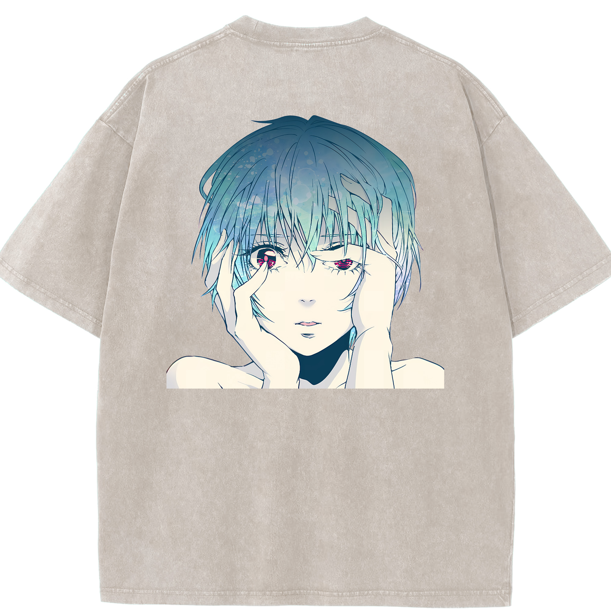 （画像用） EVA 新世紀エヴァンゲリオン 綿100% ヴィンテージ風 半袖Tシャツ（背面プリント）