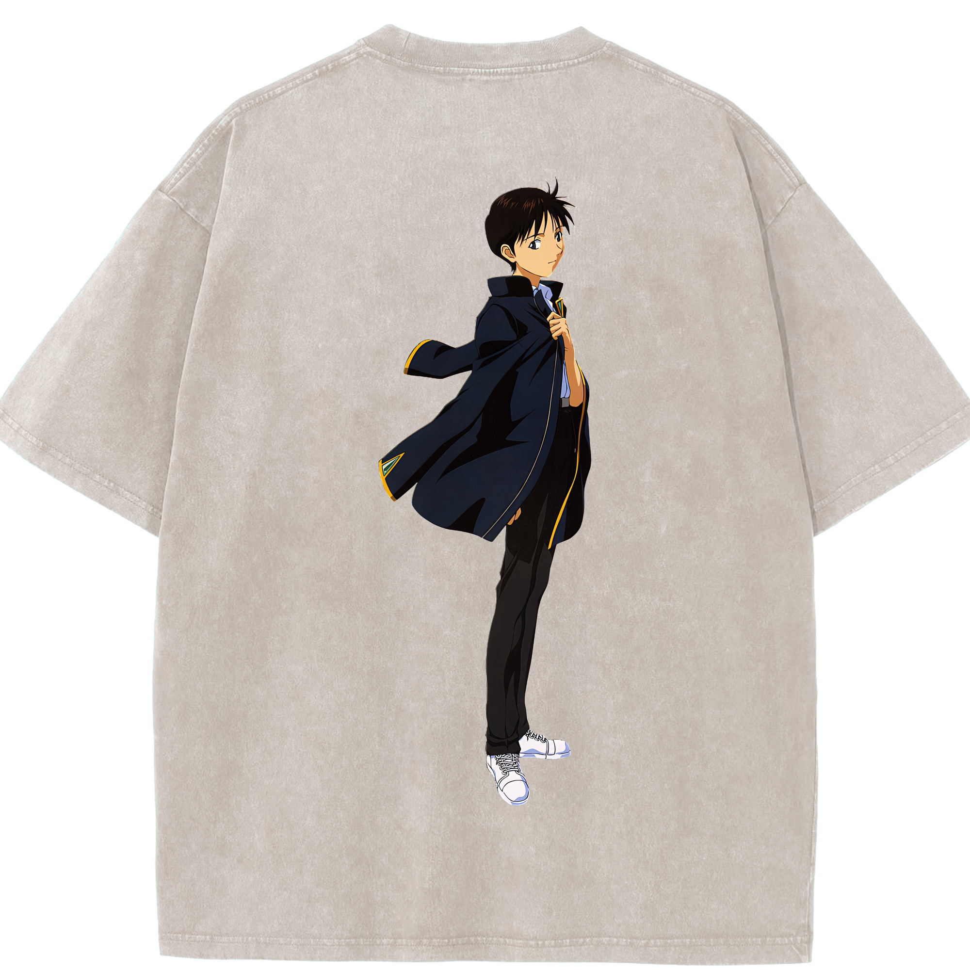 （画像用） EVA 新世紀エヴァンゲリオン 綿100% ヴィンテージ風 半袖Tシャツ（背面プリント）
