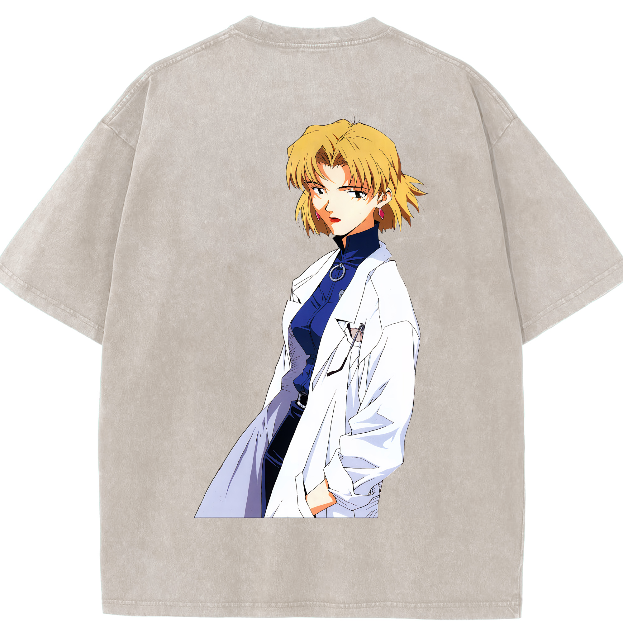 （画像用） EVA 新世紀エヴァンゲリオン 綿100% ヴィンテージ風 半袖Tシャツ（背面プリント）